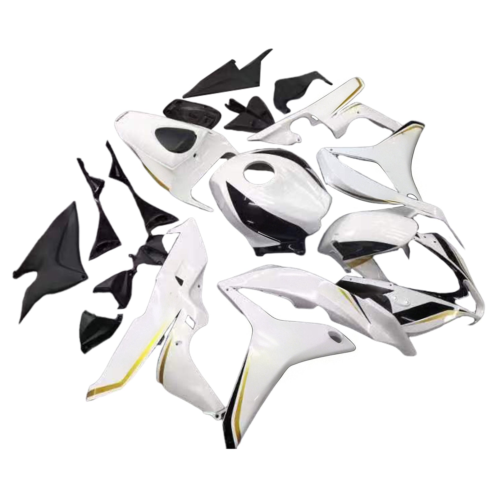 Fairings 2007-2008 Honda CBR 600 RR White & Black Playboy Generic