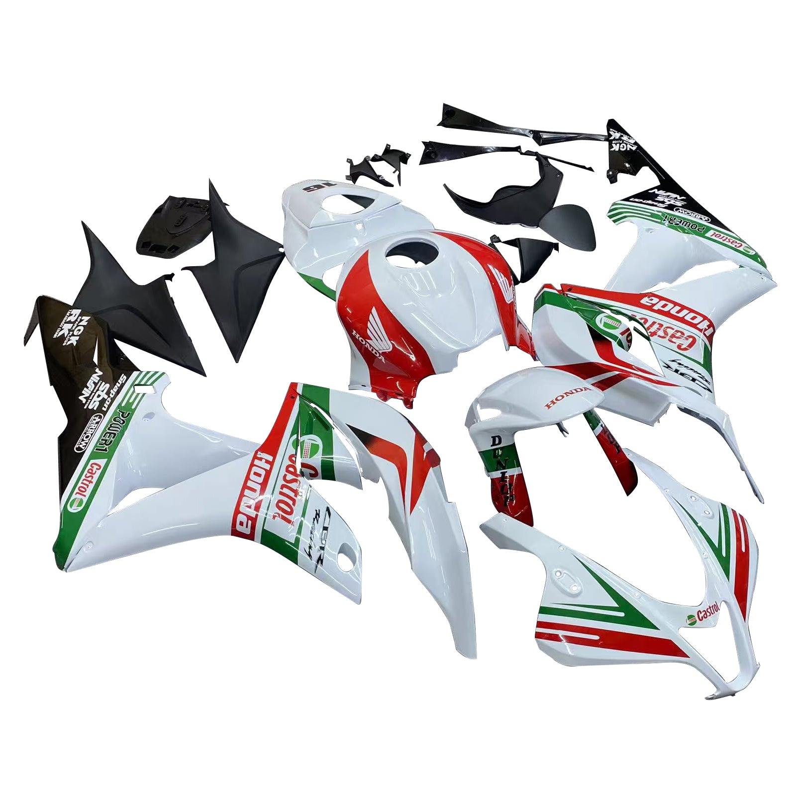 2007 2008 Honda CBR600RR Bodywork Fairing ABS Injection Molded Plastics Set 38 Color Generic