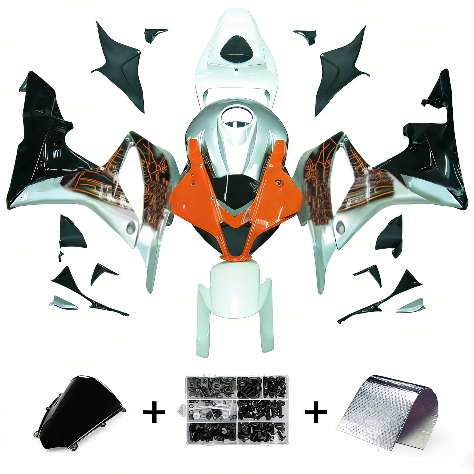 Honda CBR600RR 2007-2008 F5 Fairing Kit Bodywork Plastic ABS