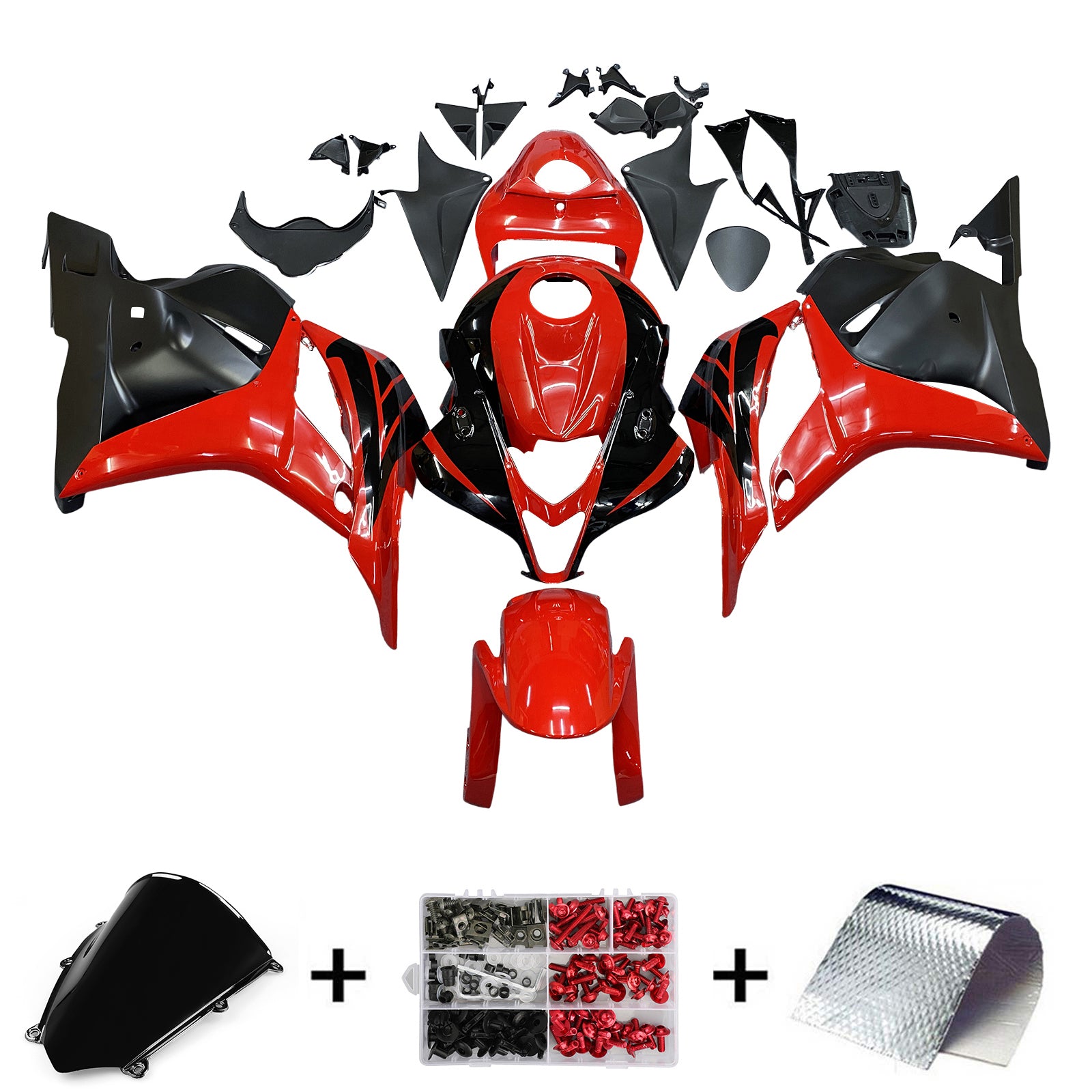 Fairings 2009-2012 Honda CBR 600 RR Red & Black CBR Generic