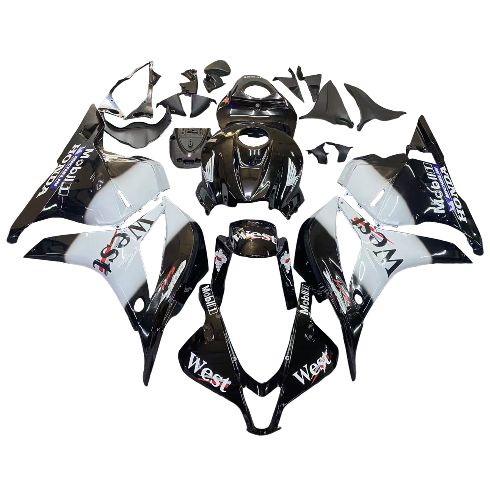 Fairings 2009-2012 Honda CBR 600 RR Black West CBR Generic