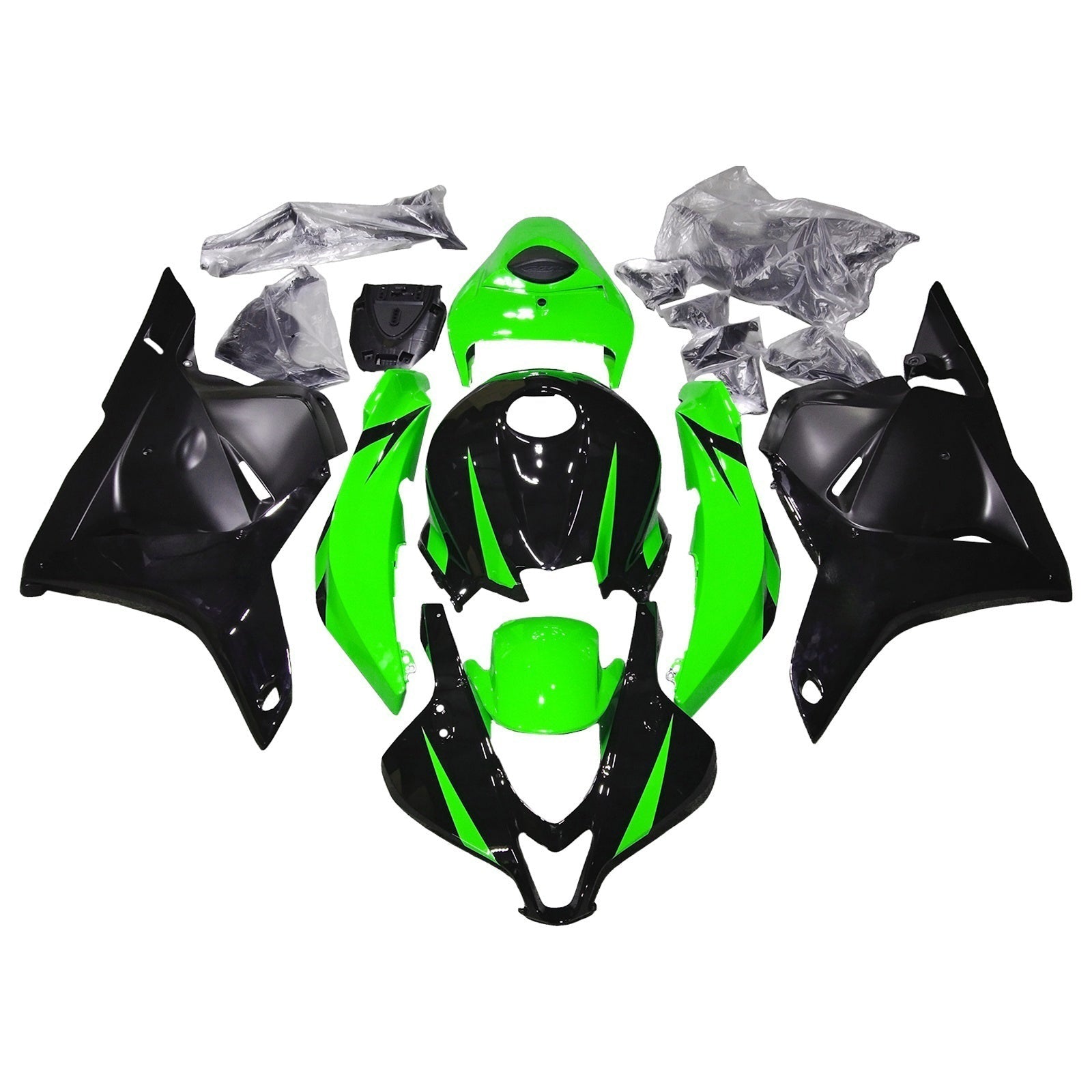 Fairings 2009-2012 Honda CBR 600 RR Green & Black CBR Generic