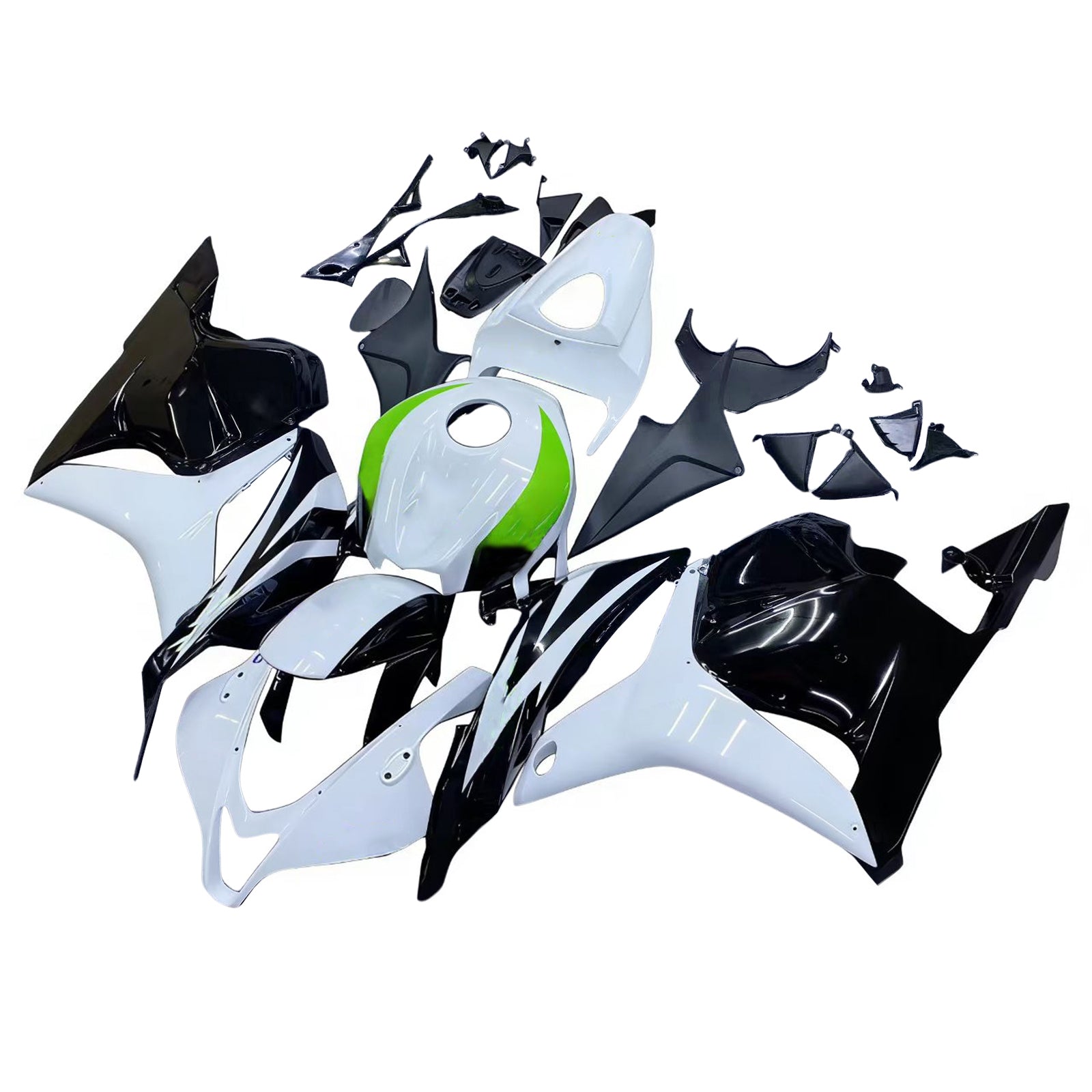 Fairings 2009-2012 Honda CBR 600 RR White & Black Hannspree Generic