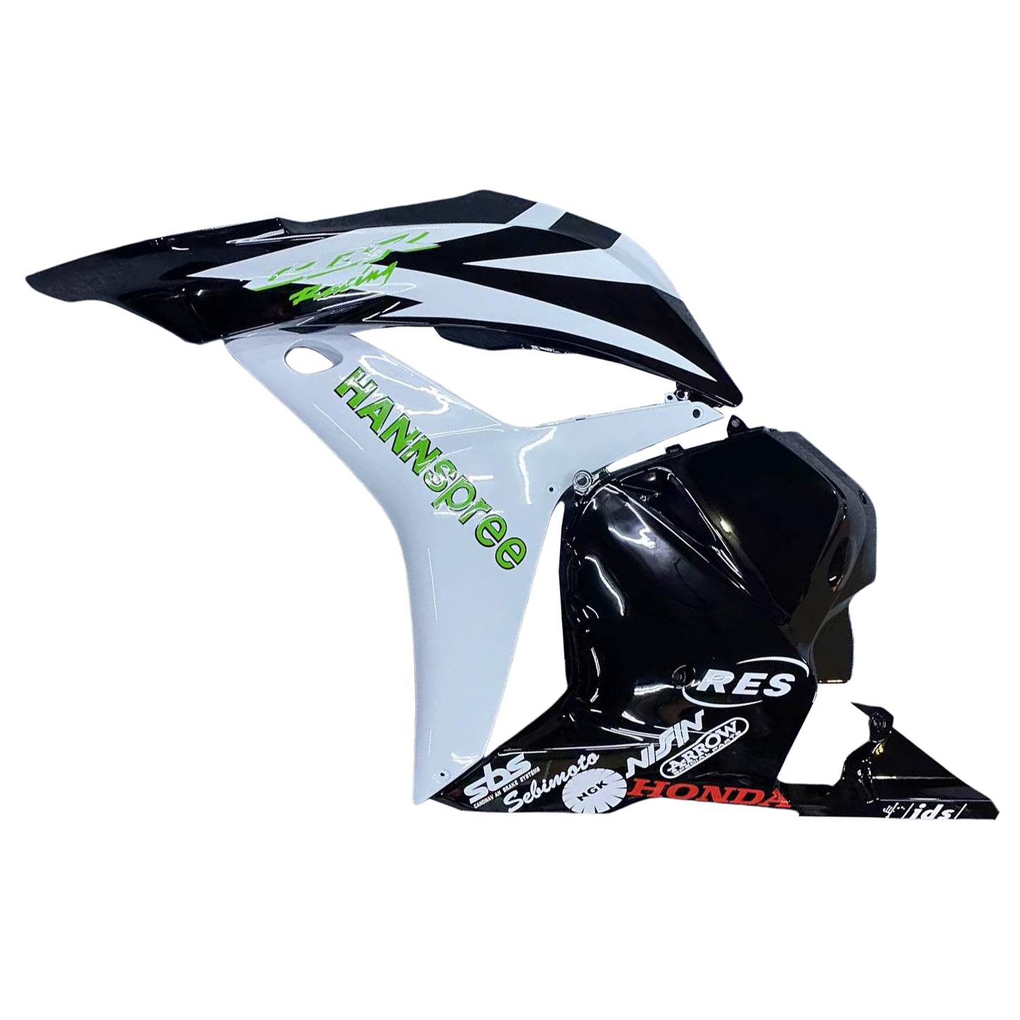 Fairings 2009-2012 Honda CBR 600 RR White & Black Hannspree Generic