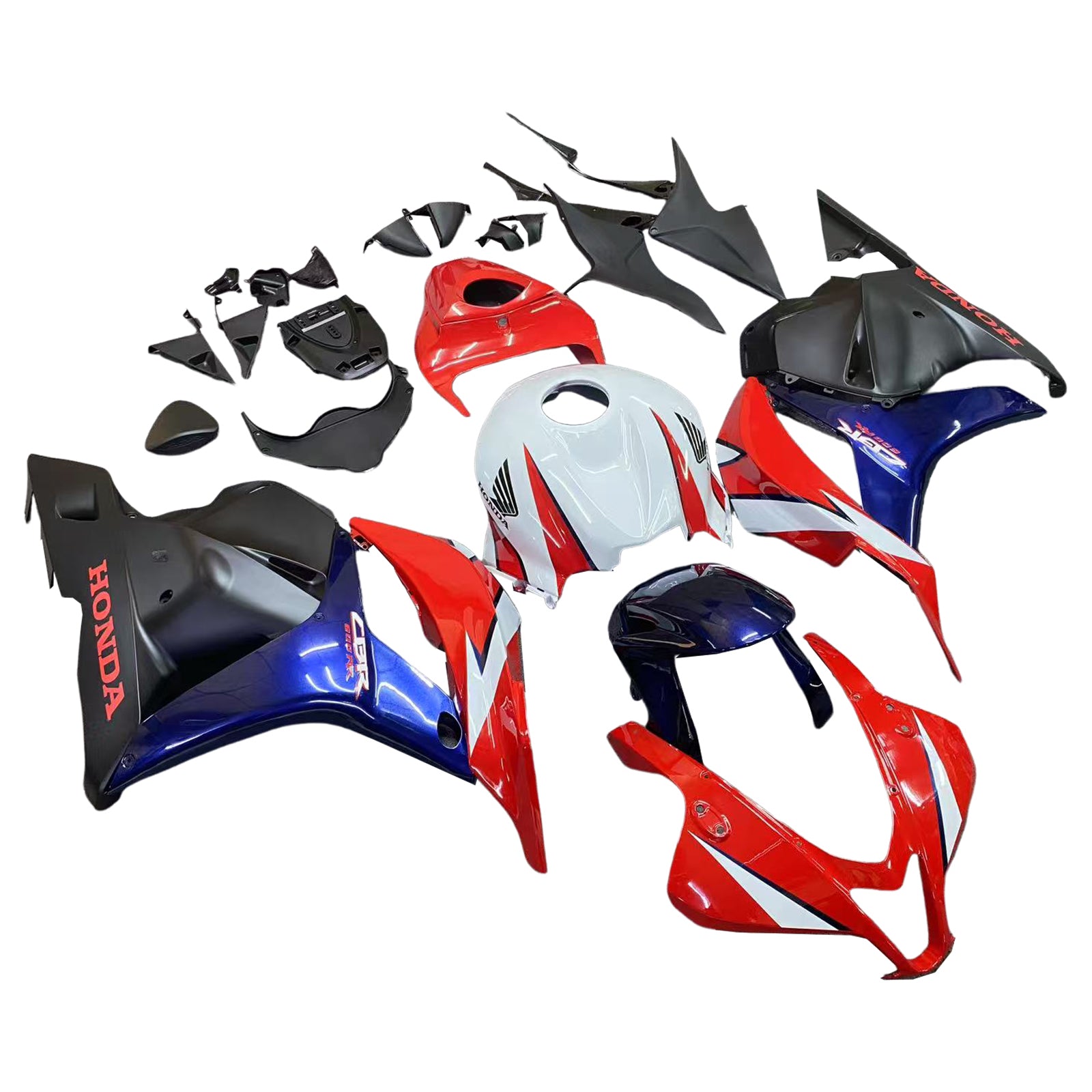 Fairings 2009-2012 Honda CBR 600 RR Red White Blue CBR Generic