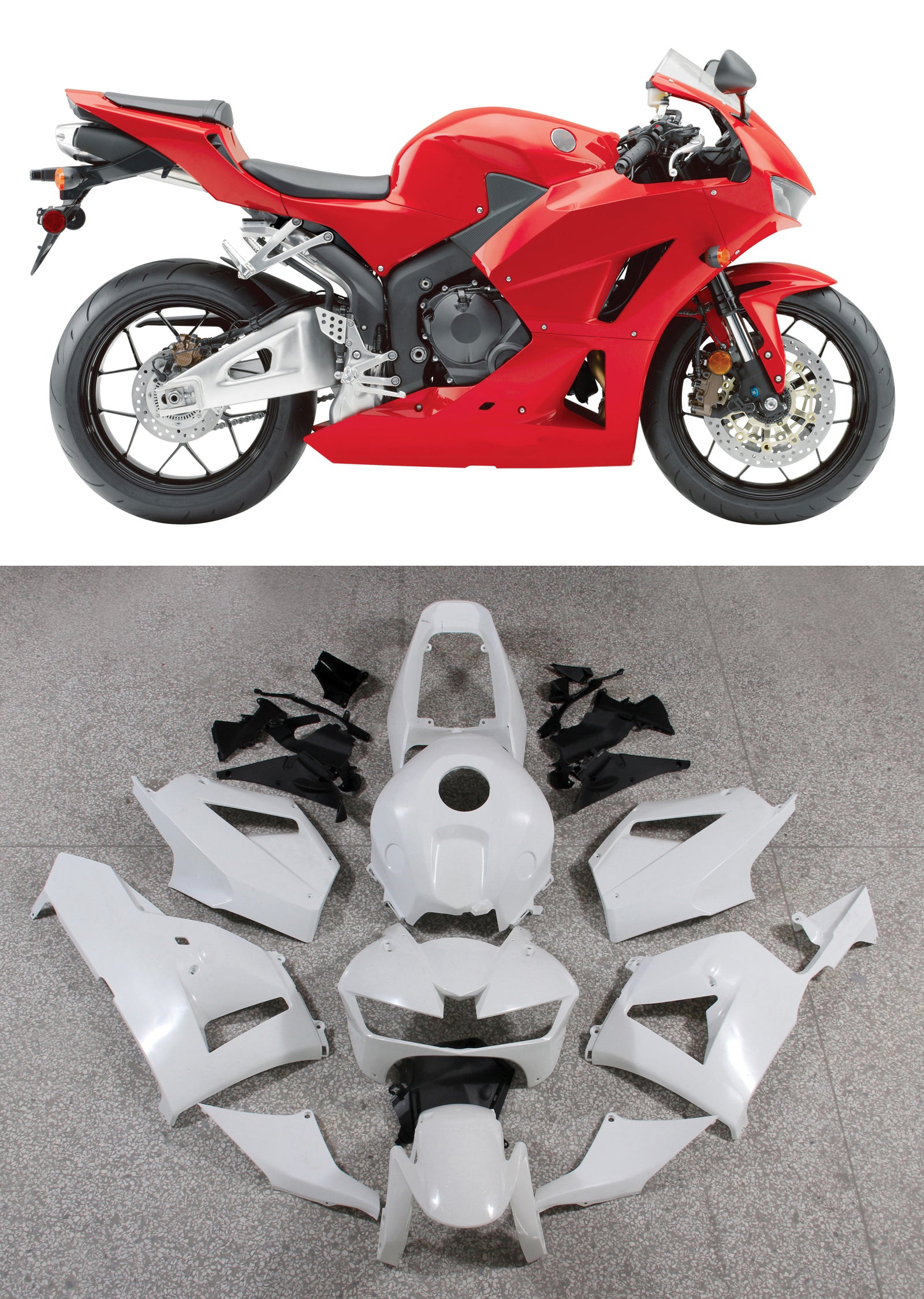 Fairings 2013-2025 Honda CBR600RR Red CBR Generic