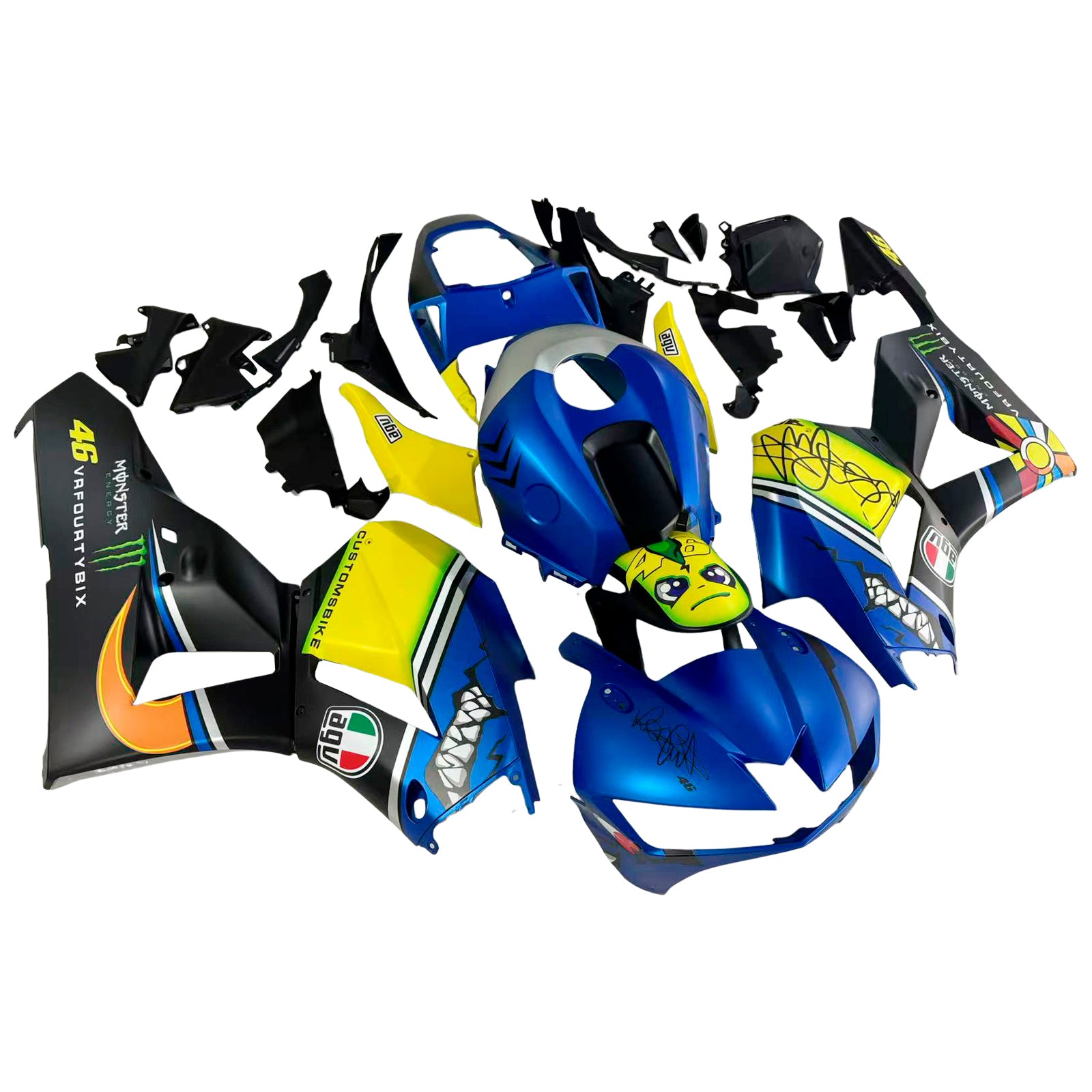 혼다 CBR600RR 2013-2023 F5 페어링 키트 차체 플라스틱 ABS