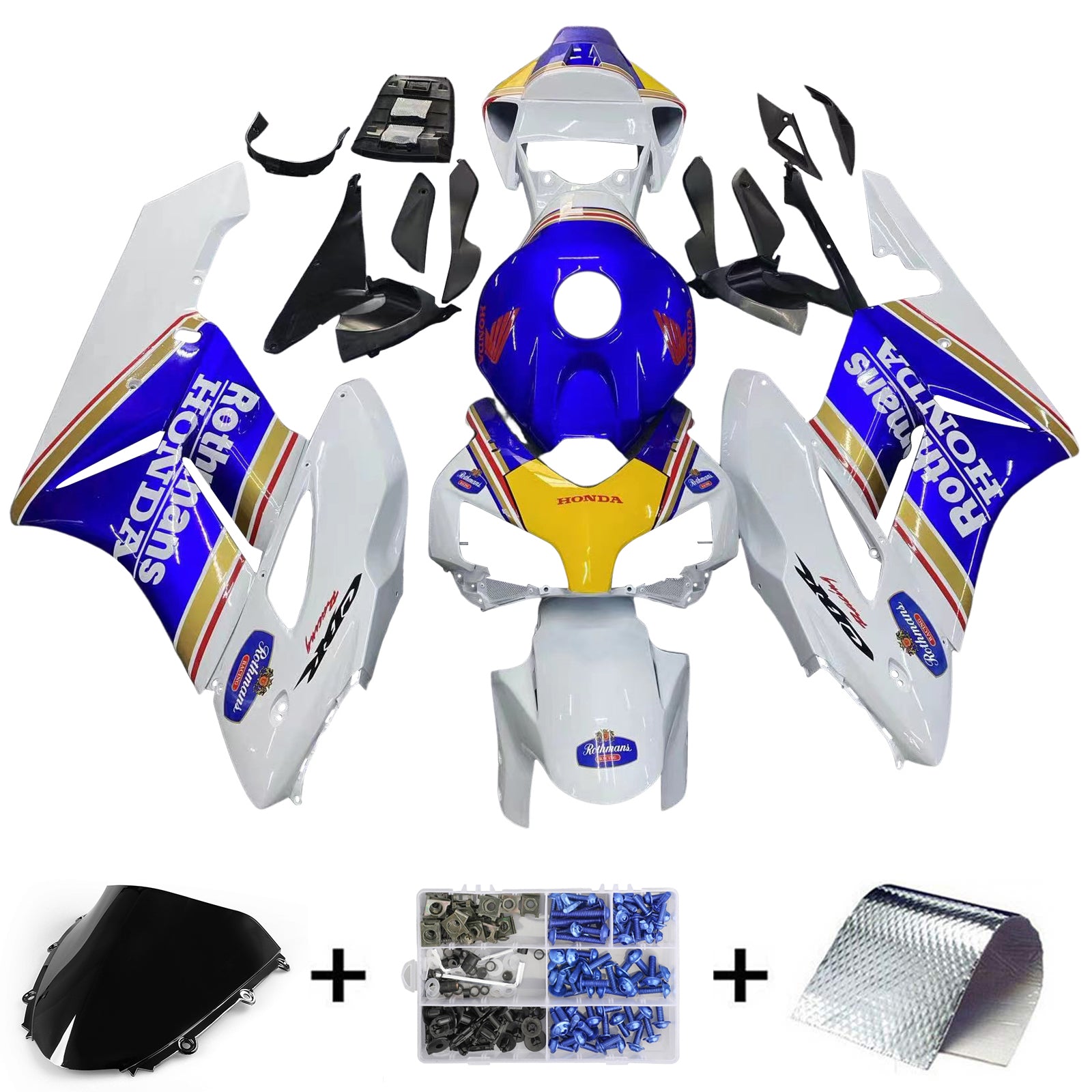 Fairings 2004-2005 Honda CBR 1000 RR Multi-Color Rothmans Honda Generic