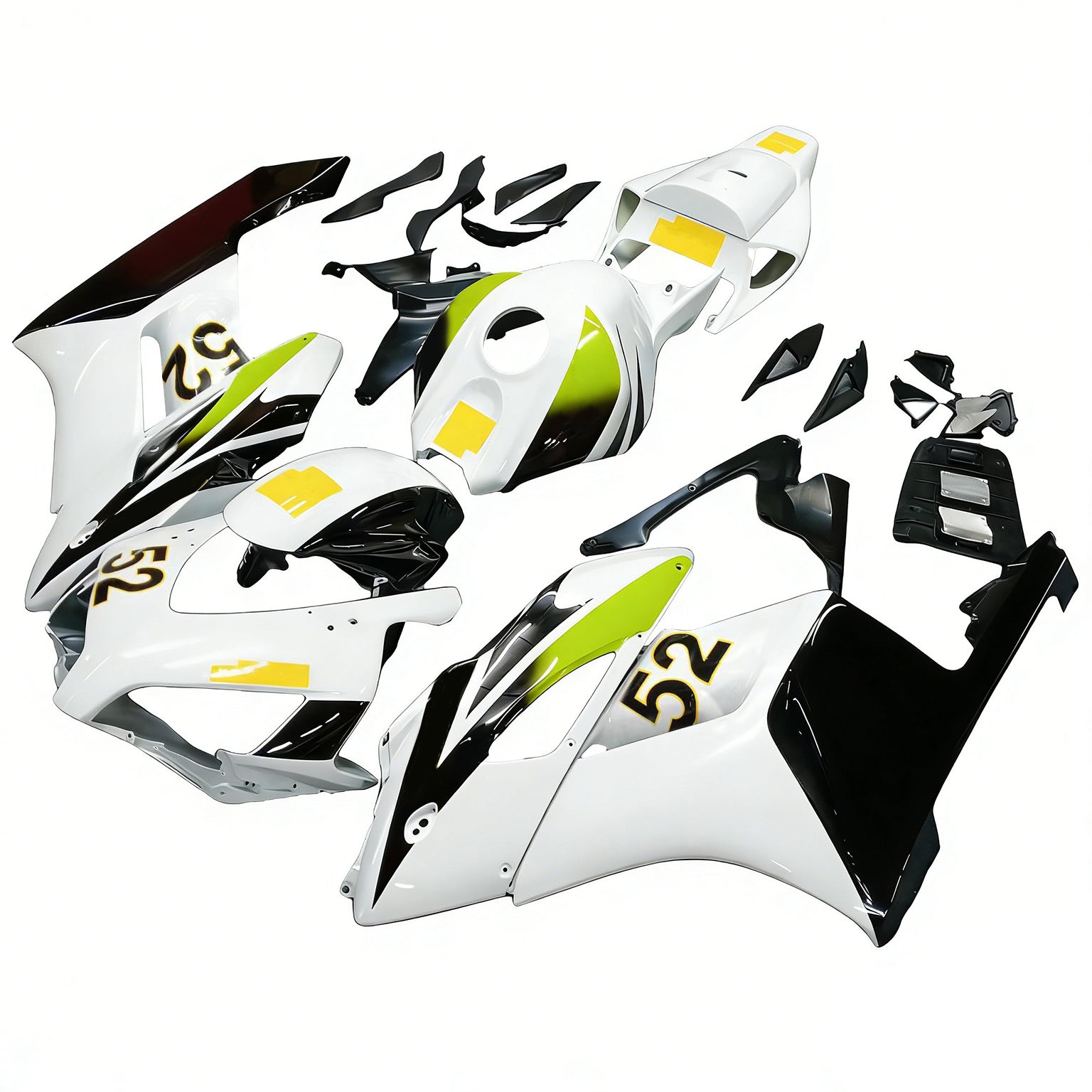 페어링 2004-2005 혼다 CBR 1000 RR 화이트 블랙 한스프리 제네릭