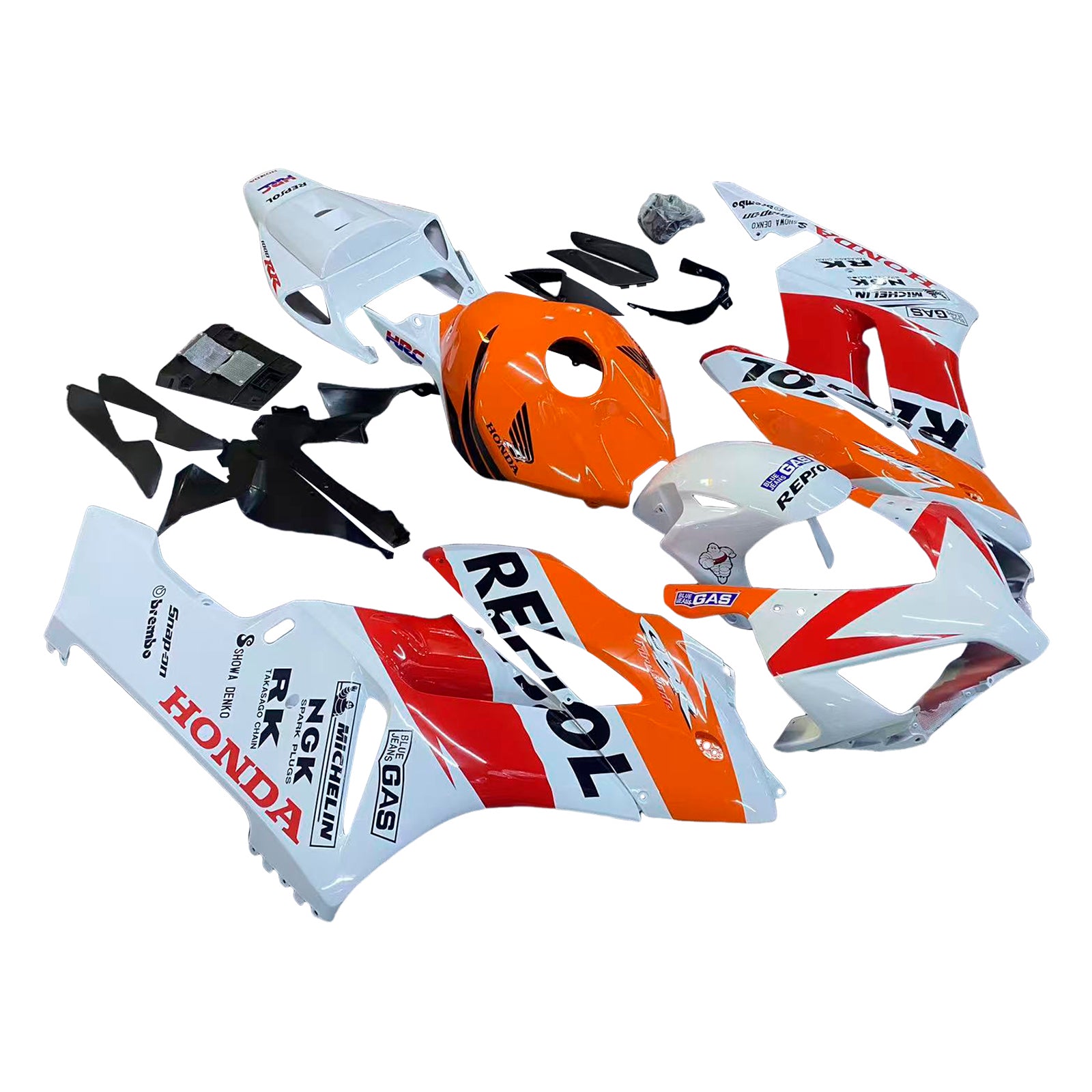 Fairings 2004-2005 Honda CBR 1000 RR White Orange Repsol Generic