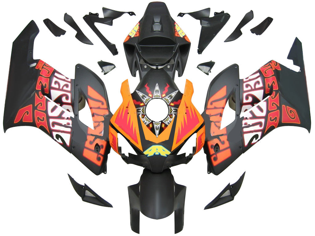 페어링 2004-2005 혼다 CBR 1000 RR 블랙 오렌지 발렌티노 로시 제네릭