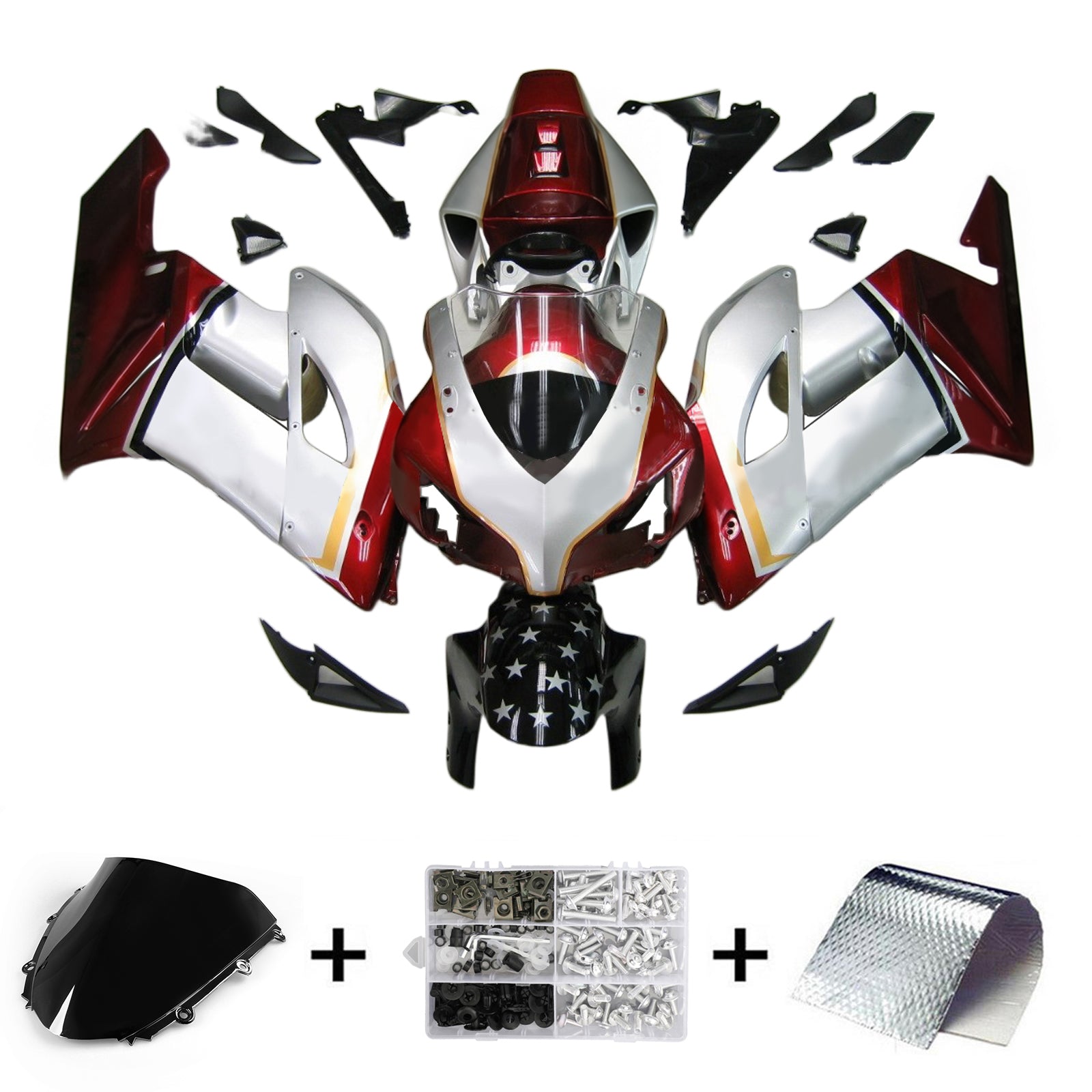 Honda CBR1000RR 2004-2005 Fairing Kit Bodywork Plastic ABS
