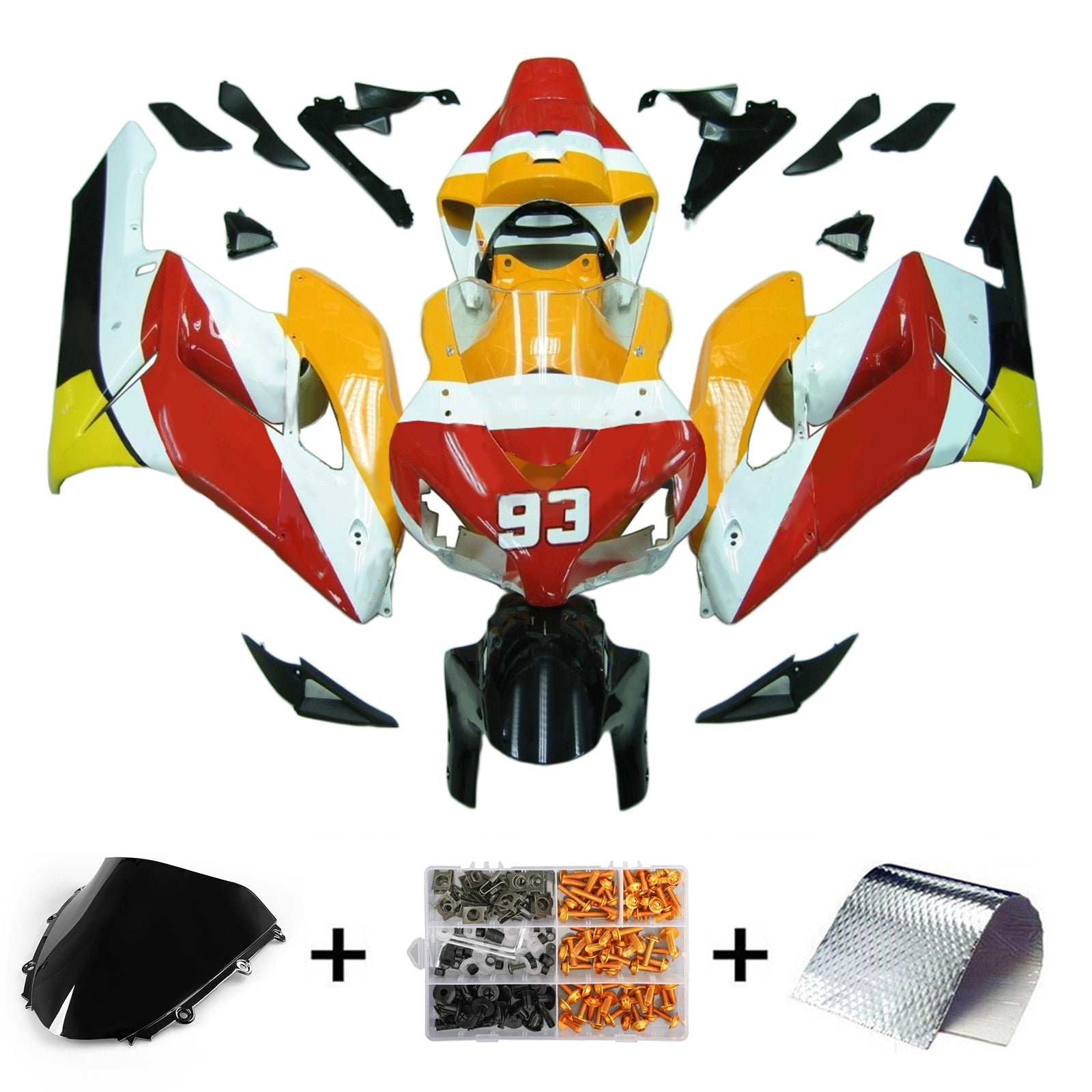 Honda CBR1000RR 2004-2005 Fairing Kit Bodywork Plastic ABS