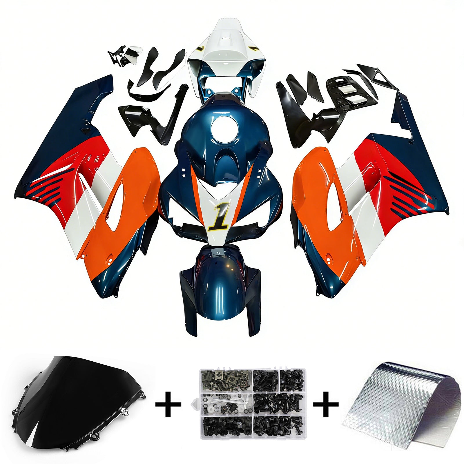 Honda CBR1000RR 2004-2005 Fairing Kit Bodywork Plastic ABS