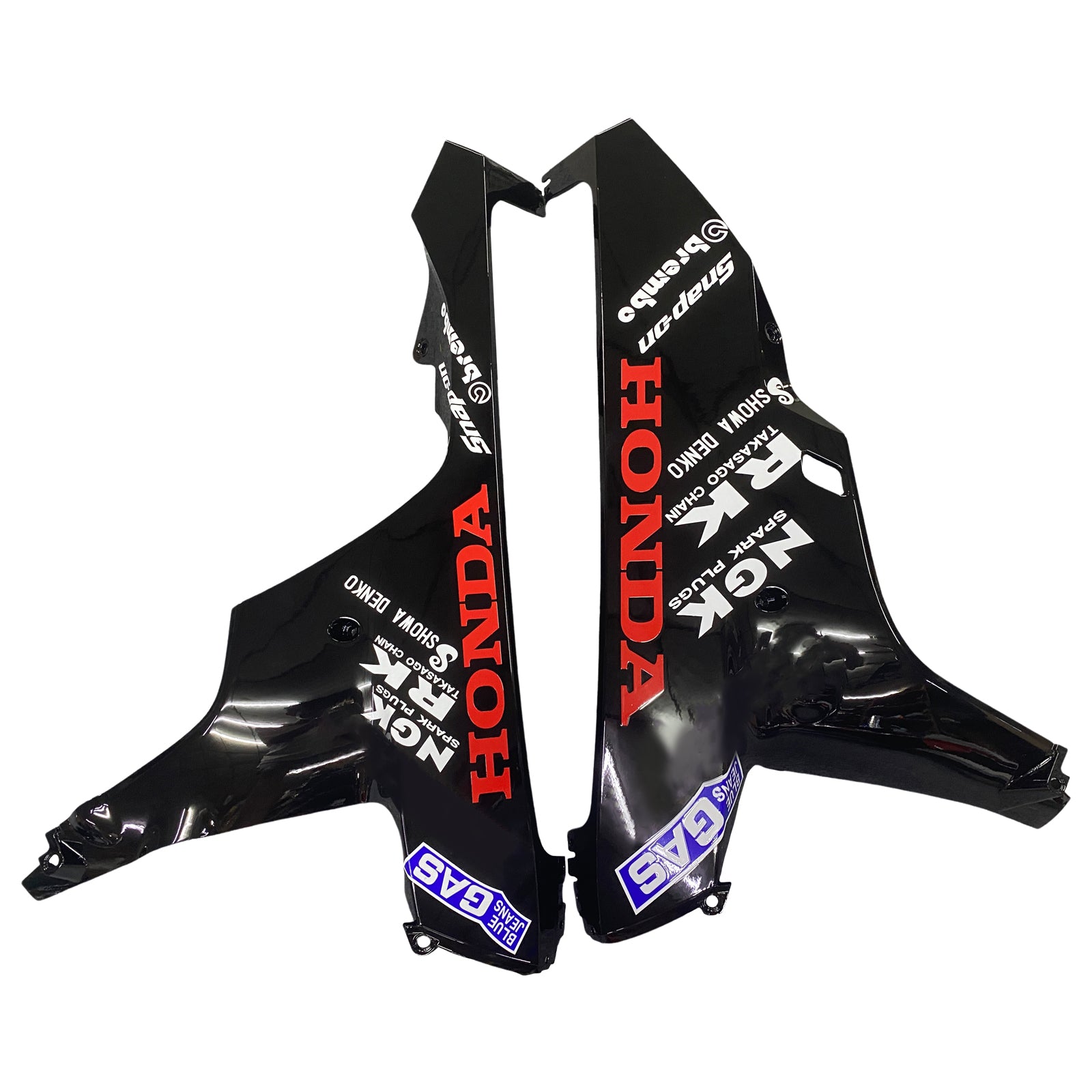 Fairings 2006-2007 Honda CBR 1000 RR Black Orange Repsol Generic