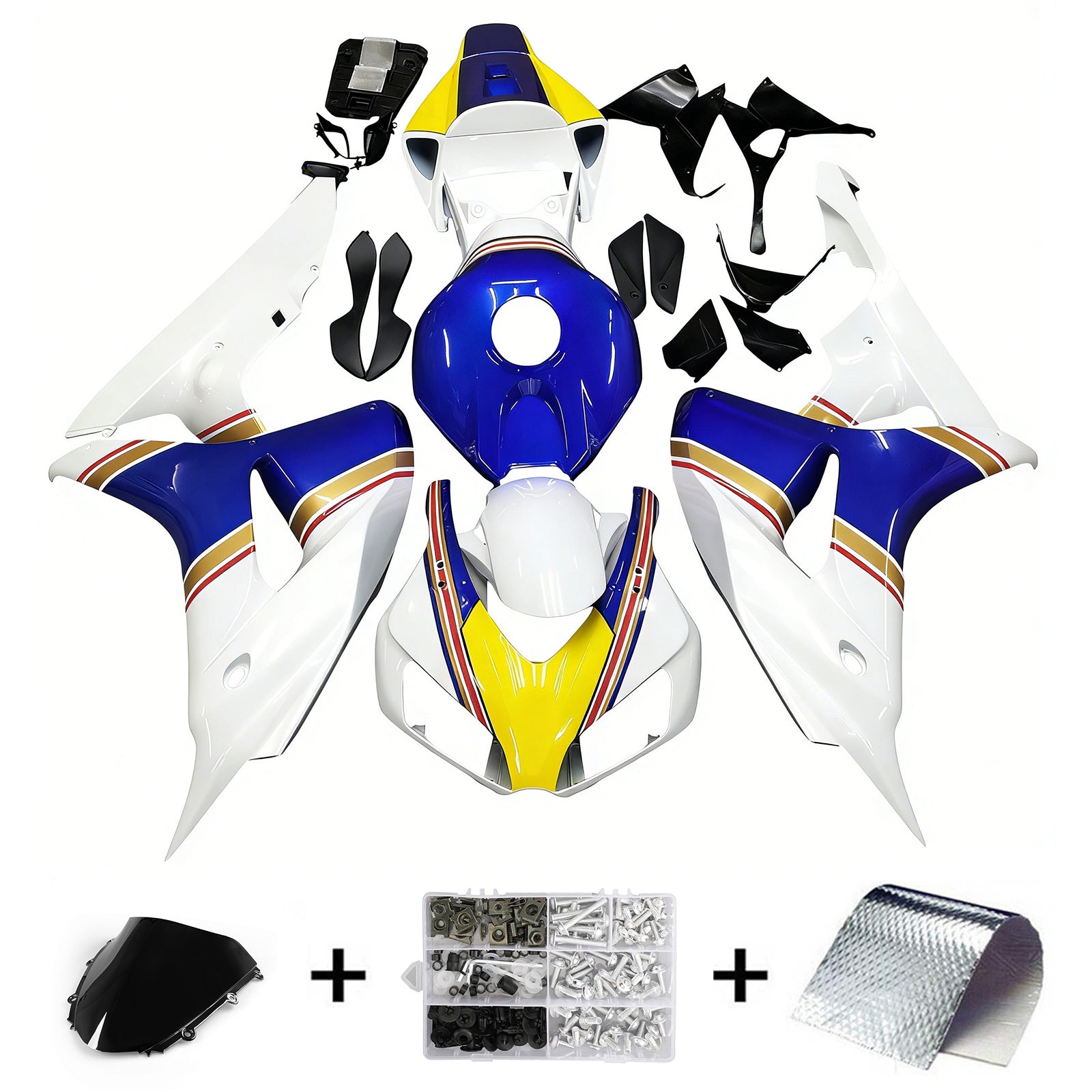 Fairings 2006-2007 Honda CBR 1000 RR Multi-Color Rothmans Honda Generic