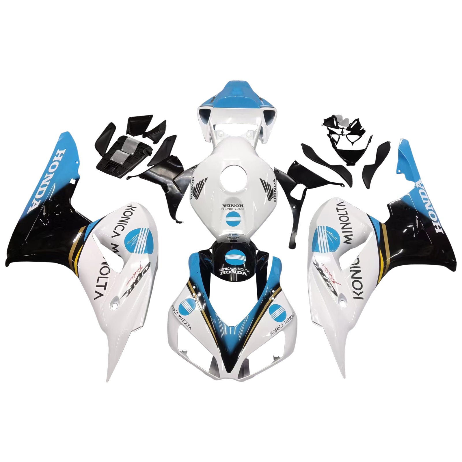 Fairings 2006-2007 Honda CBR 1000 RR White Konica Minolta Generic