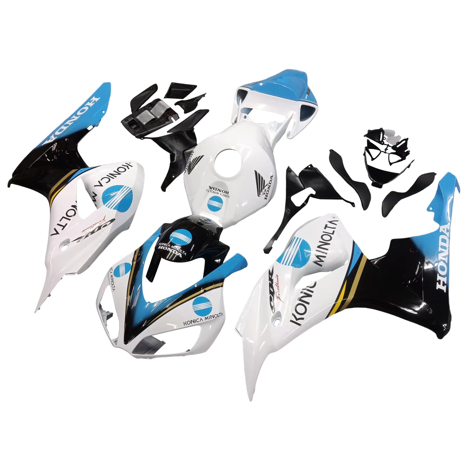 Fairings 2006-2007 Honda CBR 1000 RR White Konica Minolta Generic