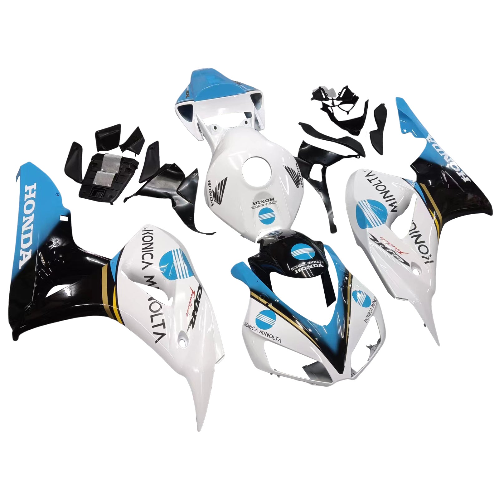 Fairings 2006-2007 Honda CBR 1000 RR White Konica Minolta Generic