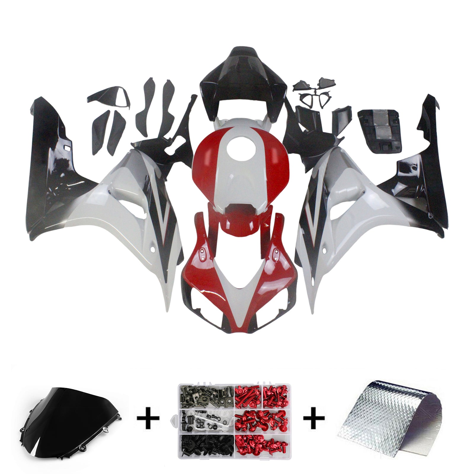 Fairings 2006-2007 Honda CBR 1000 RR White Red Black CBR Generic