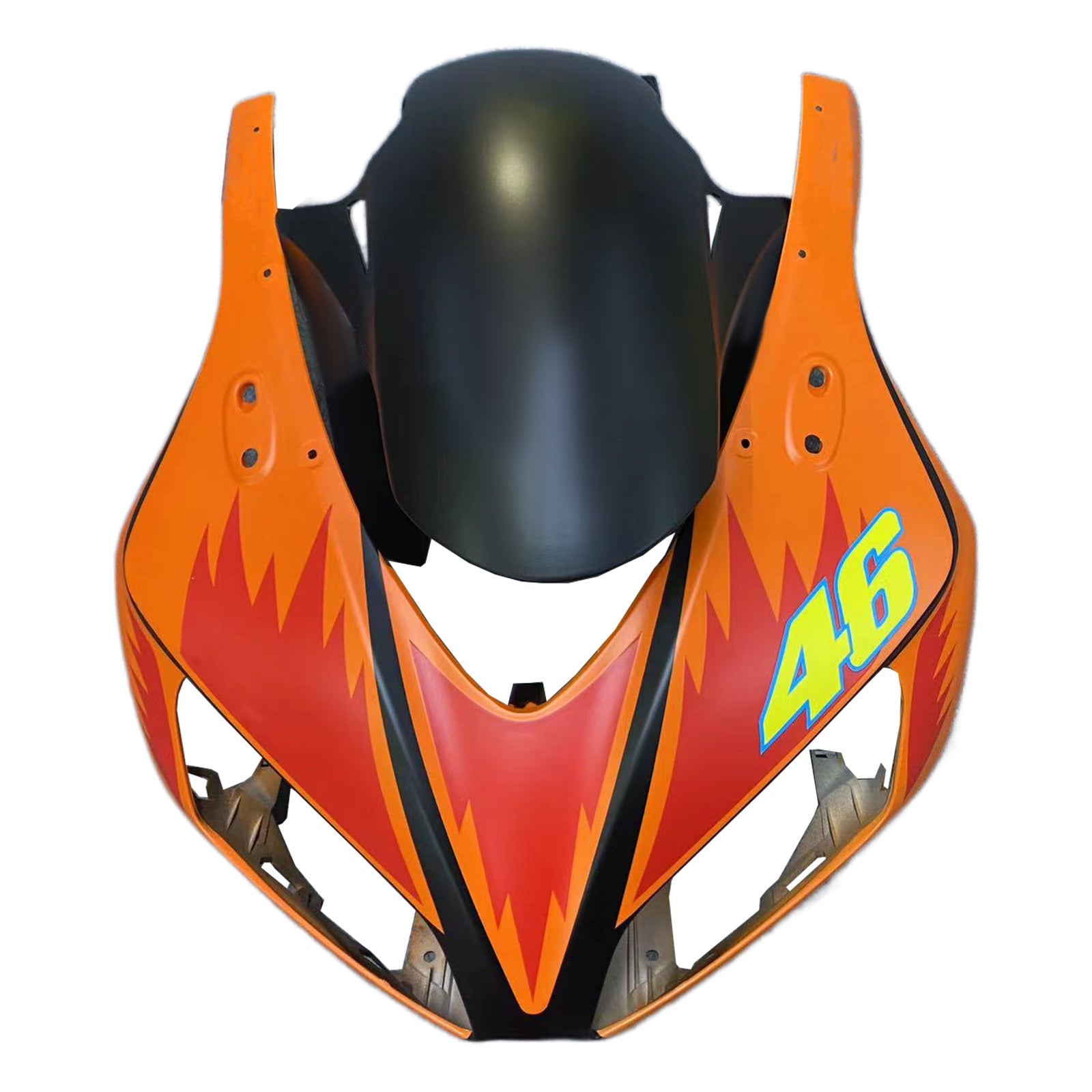 Fairings 2006-2007 Honda CBR 1000 RR Black Yellow Valentino Rossi Generic