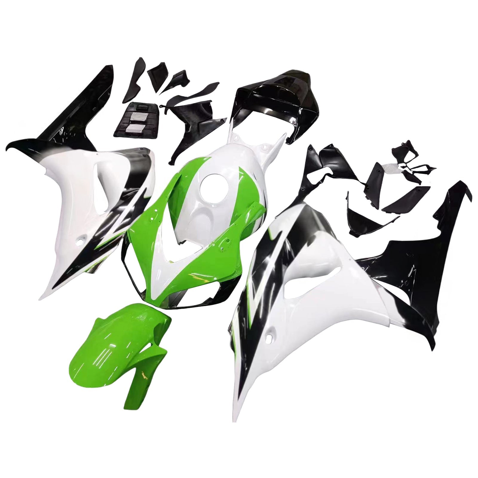 Fairings 2006-2007 Honda CBR 1000 RR White Green Black CBR Honda Generic
