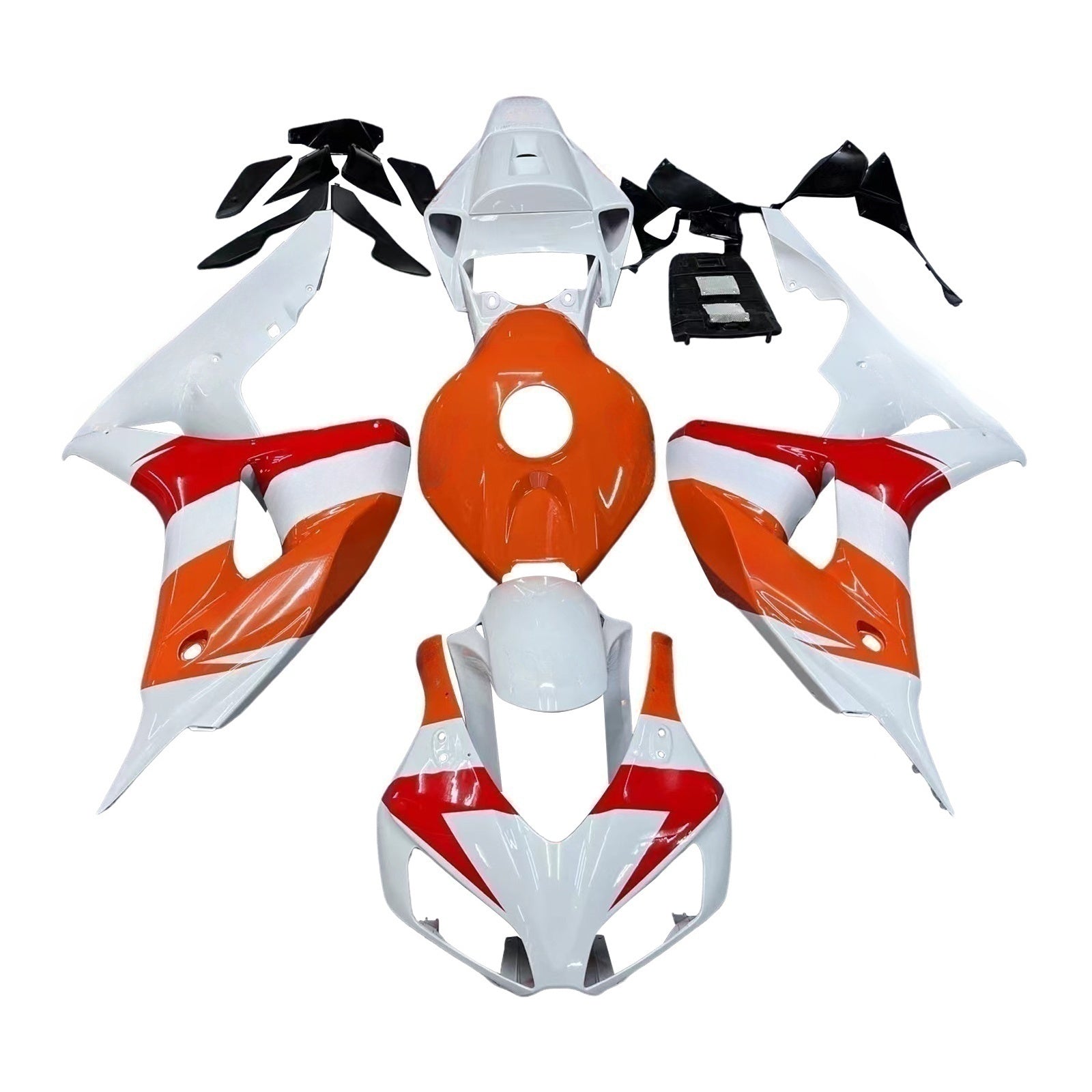 Fairings 2006-2007 Honda CBR 1000 RR White Orange Repsol Generic