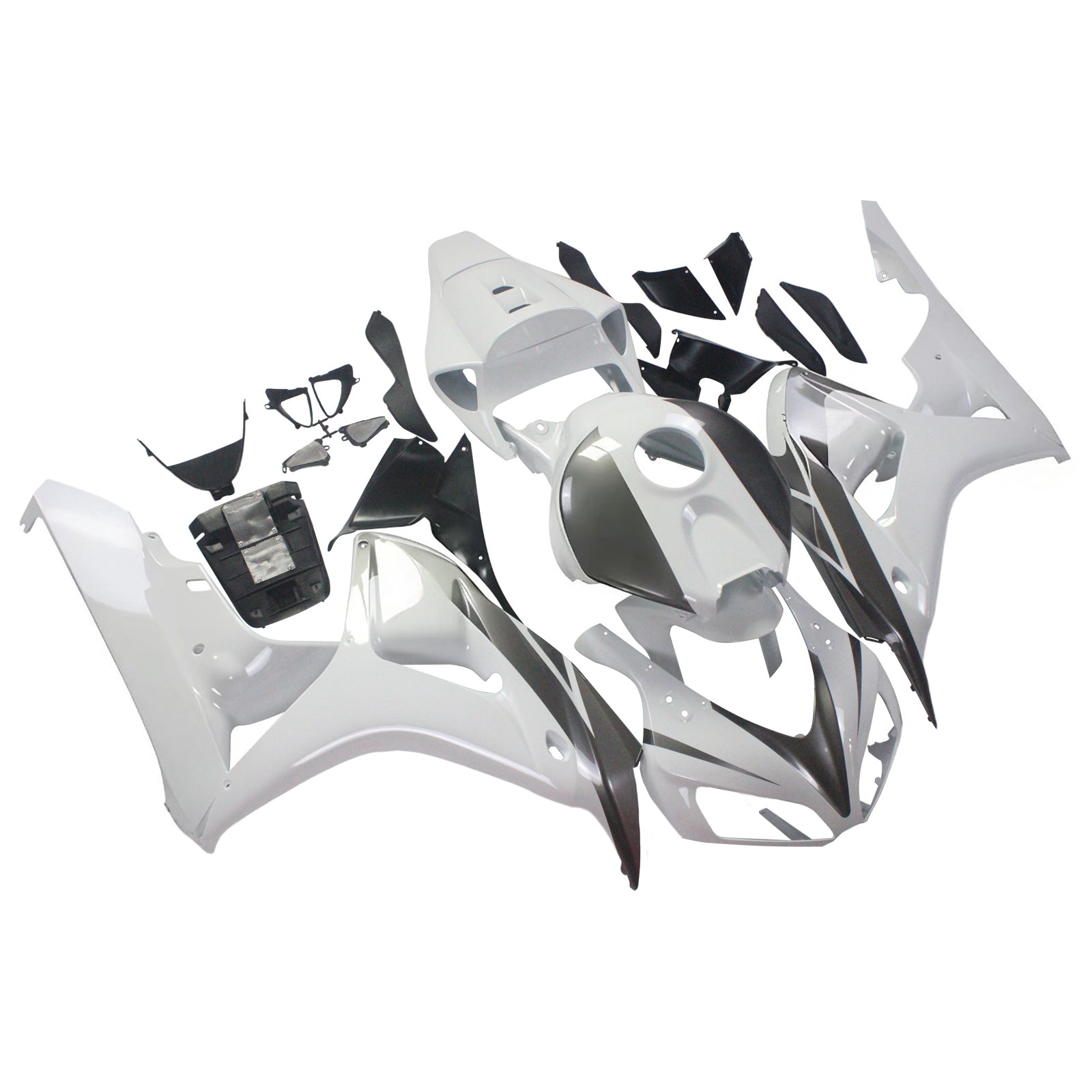 Fairings 2006-2007 Honda CBR 1000 RR White & Silver CBR Generic