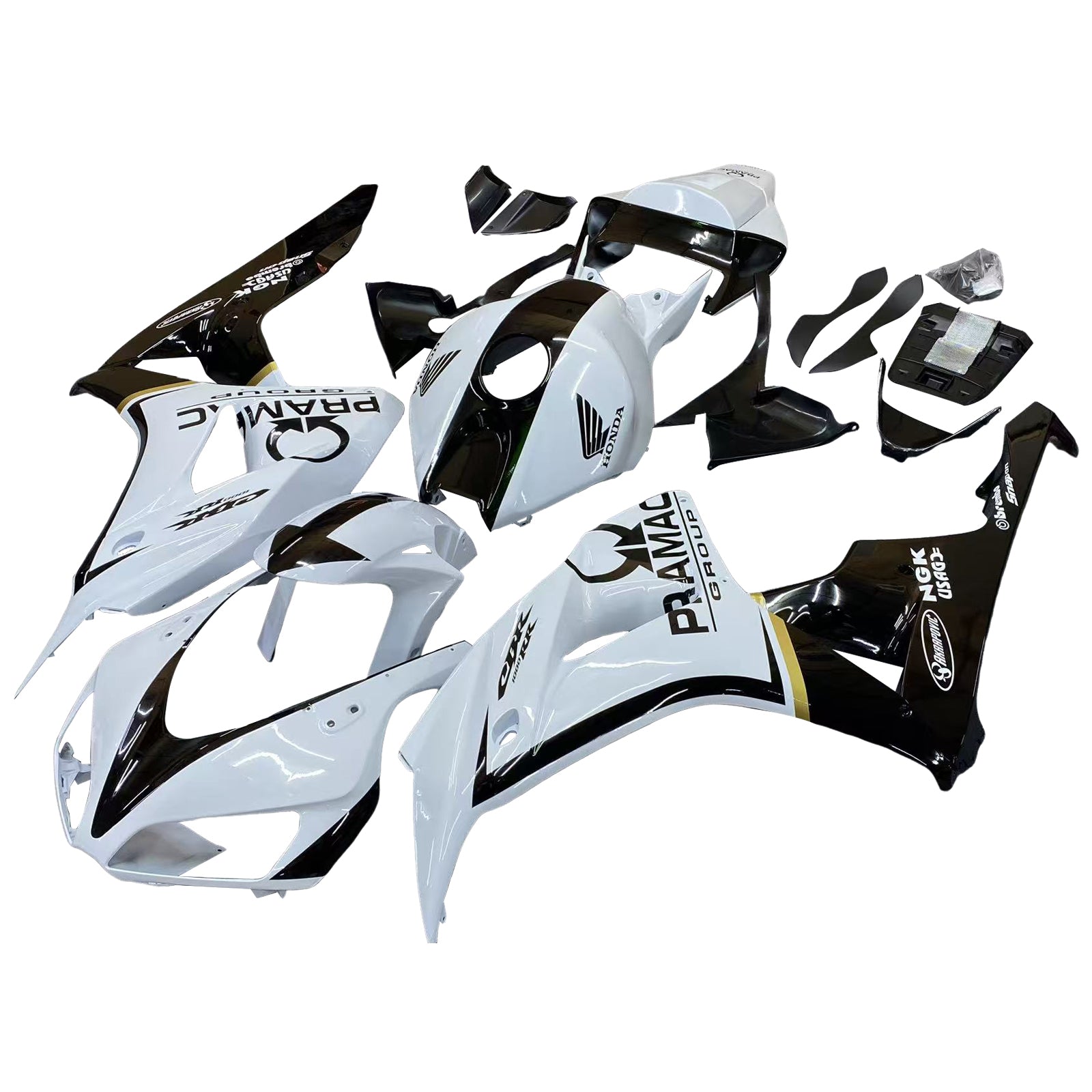 Fairings 2006-2007 Honda CBR 1000 RR White & Black CBR Generic