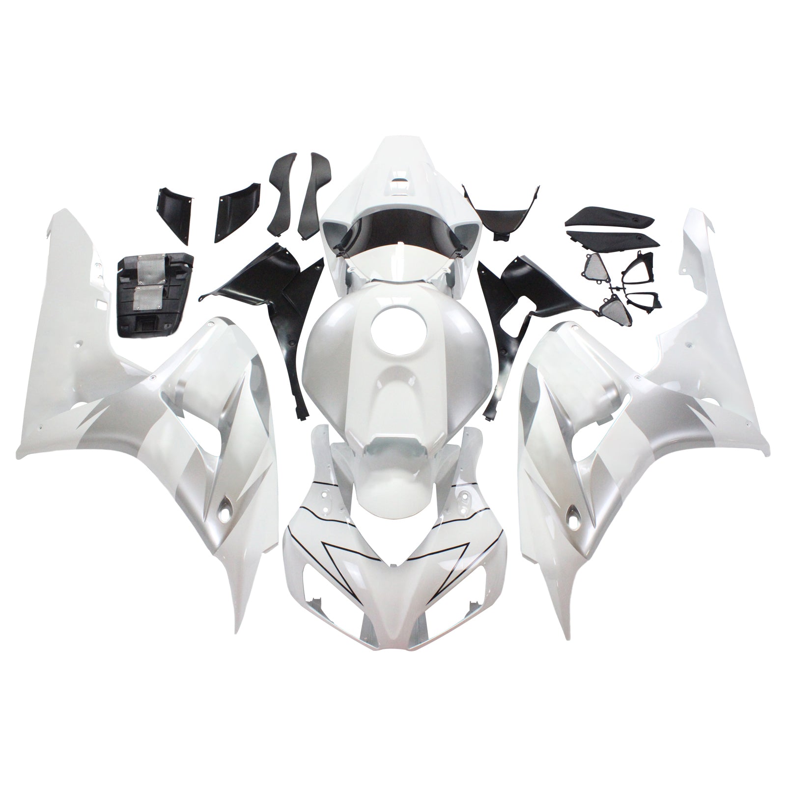 Fairings 2006-2007 Honda CBR 1000 RR White & Silver Repsol Generic