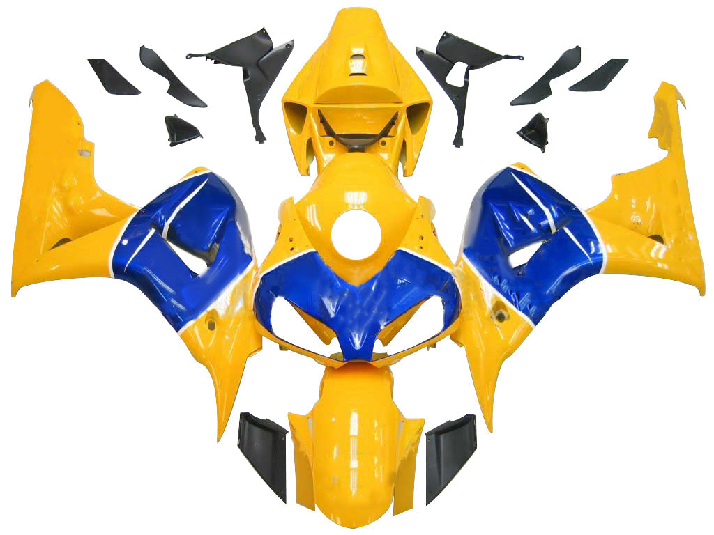 페어링 2006-2007 혼다 CBR 1000 RR 옐로우 블루 카멜 제네릭