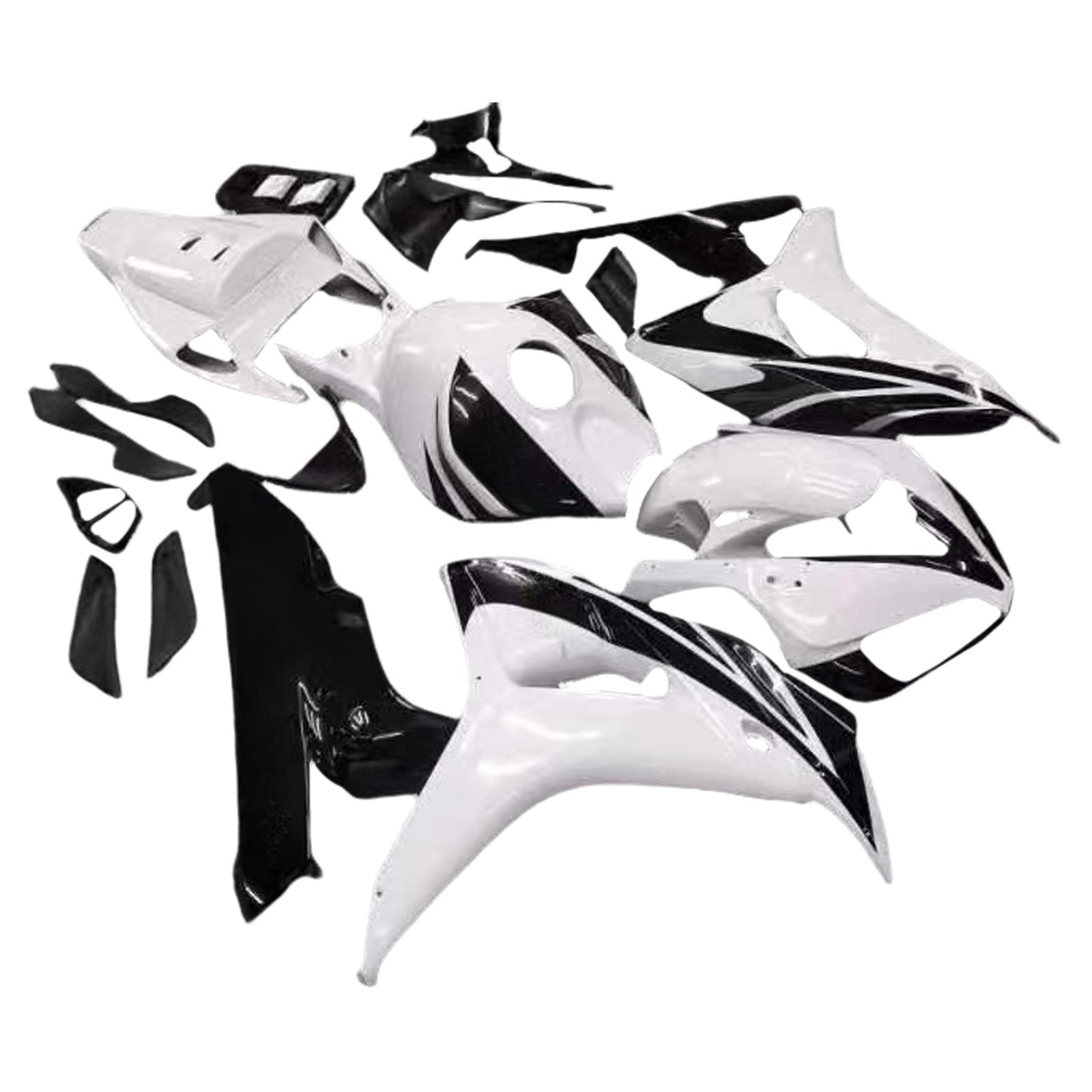 Fairing 2006-2007 Honda CBR 1000 RR White and Black CBR Racin Generic