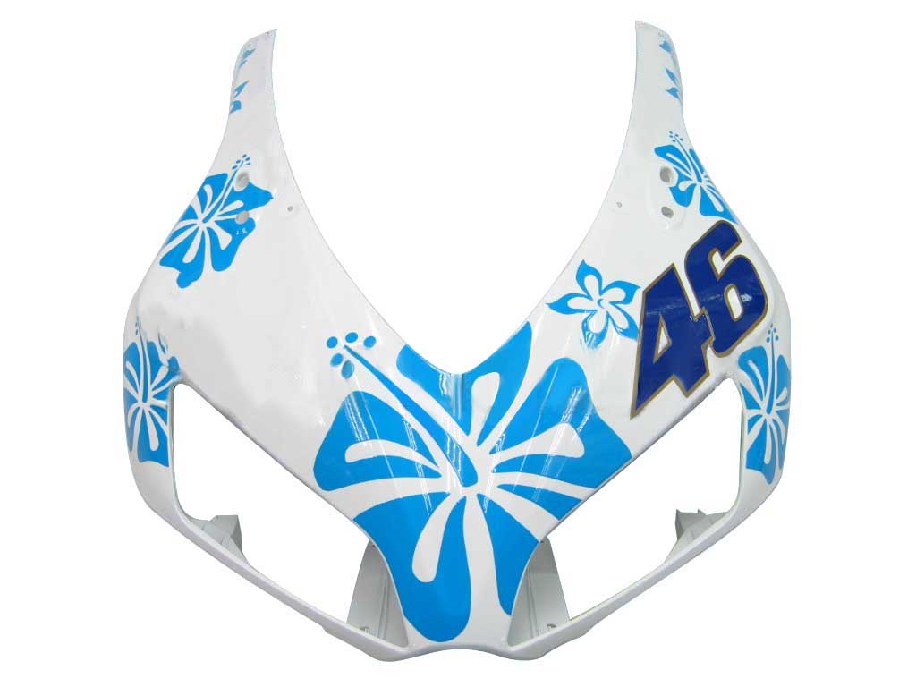 Fairings 2006-2007 Honda CBR 1000 RR White & Blue Floral Generic