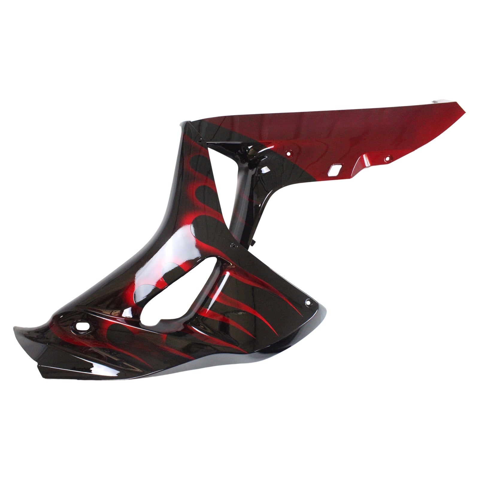 Fairings 2006-2007 Honda CBR 1000 RR Black & Red Flame Generic