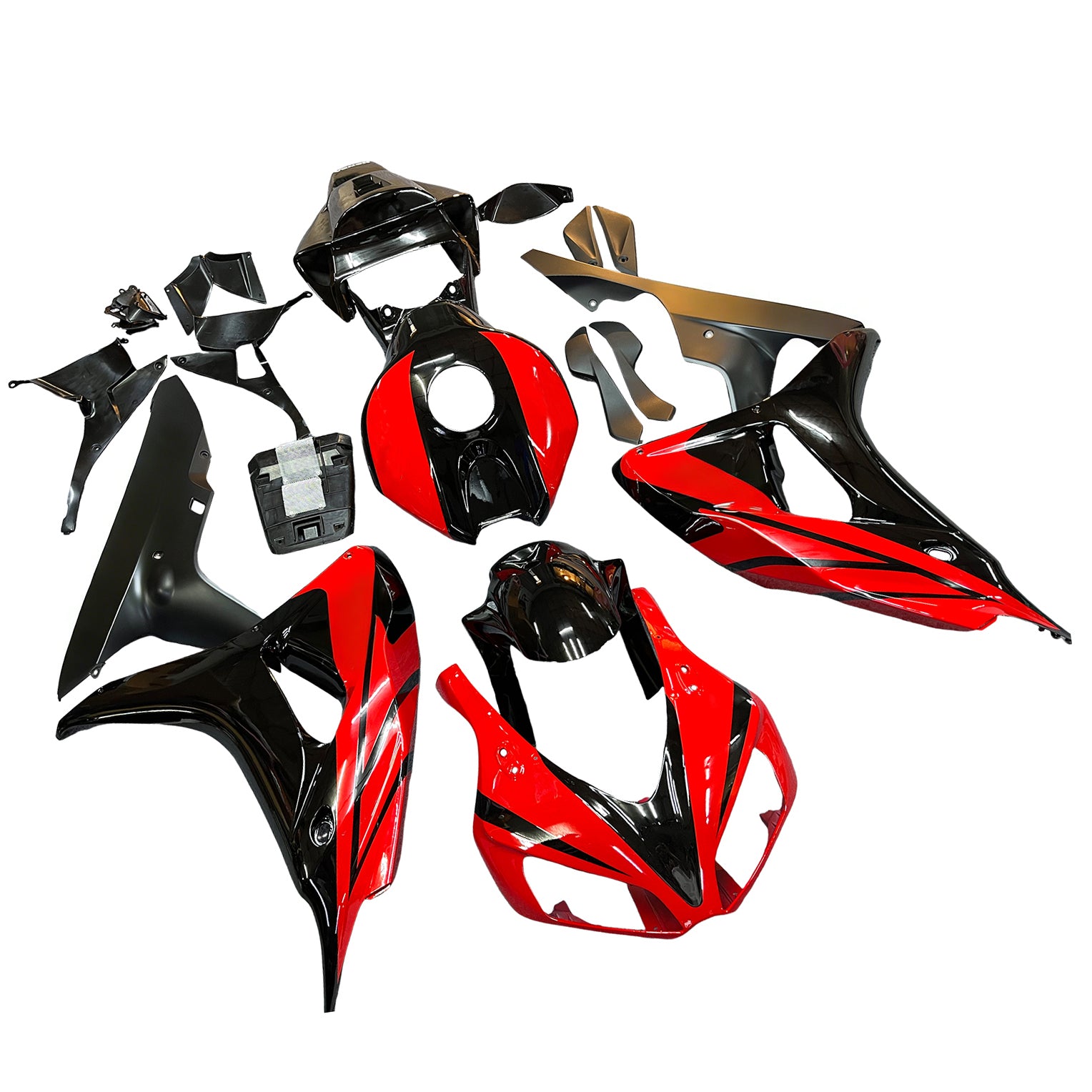 Fairings 2006-2007 Honda CBR 1000 RR Black and Red CBR Generic