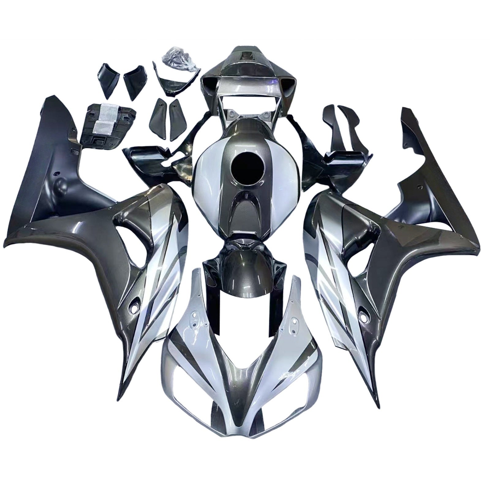 페어링 2006-2007 혼다 CBR 1000 RR 실버 그레이 메탈릭 CBR 제네릭