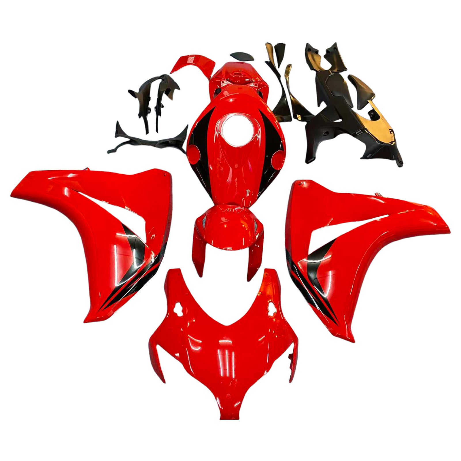 페어링 2008-2011 혼다 CBR1000 RR 레드 & 블랙 CBR 제네릭