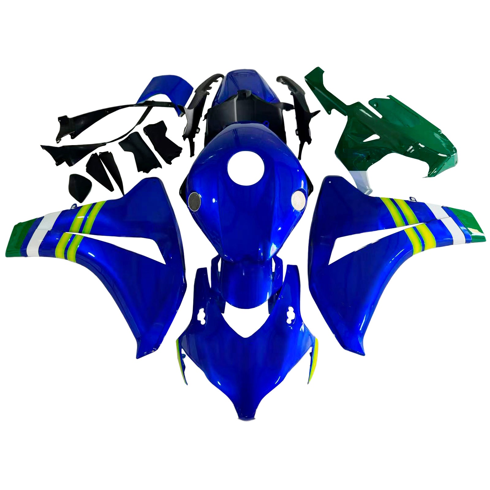 Fairings 2008-2011 Honda CBR1000 RR Blue Green Movistar Generic