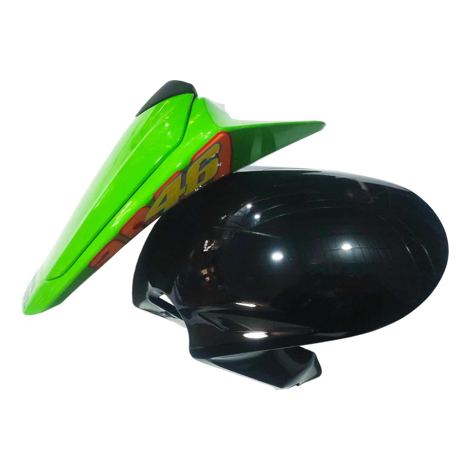 Fairings 2008-2011 Honda CBR 1000 RR Black Green Valentino Rossi Generic
