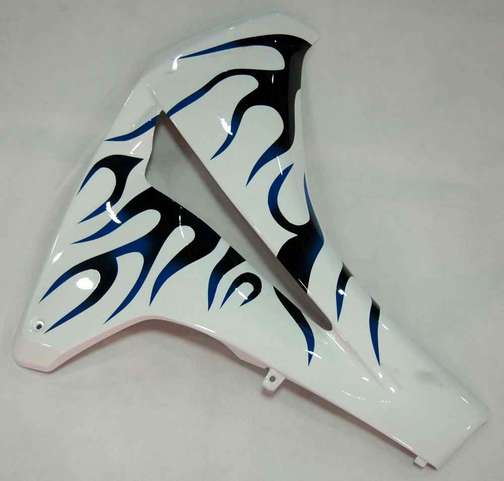 Fairings 2008-2011 Honda CBR 1000 RR White & Blue Black Flame Generic