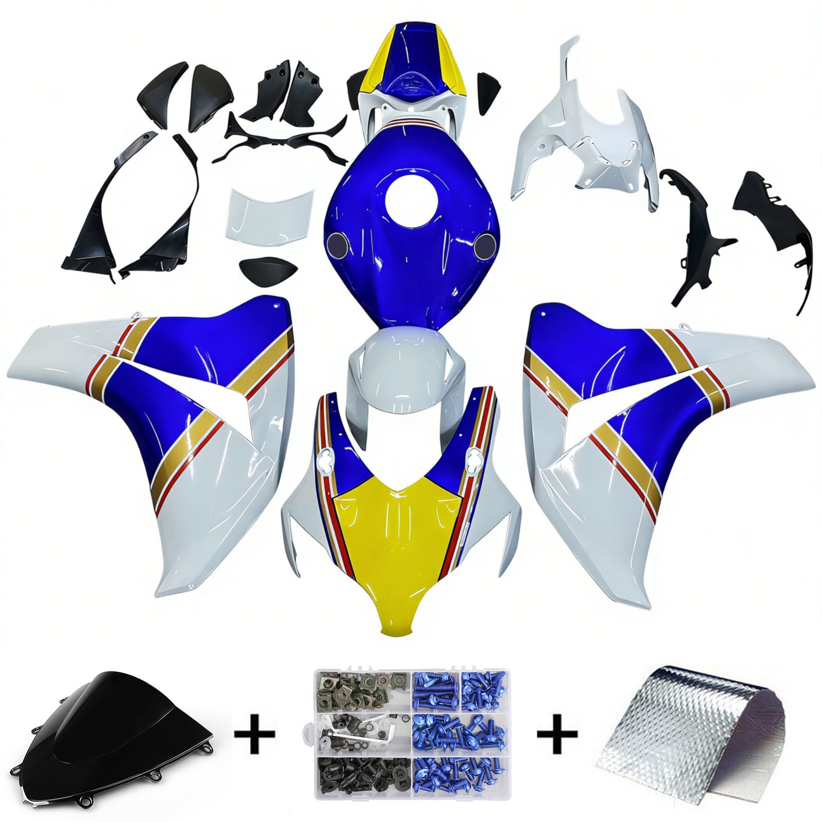 Fairings 2008-2011 Honda CBR 1000 RR White Rothmans Honda Generic