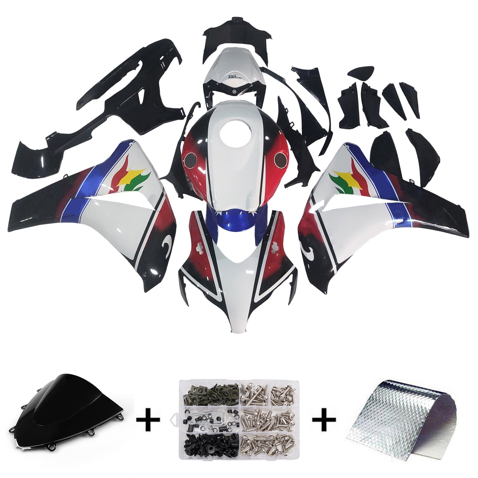 Fairings 2008-2011 Honda CBR 1000 RR Multi-Color Eurobet Generic