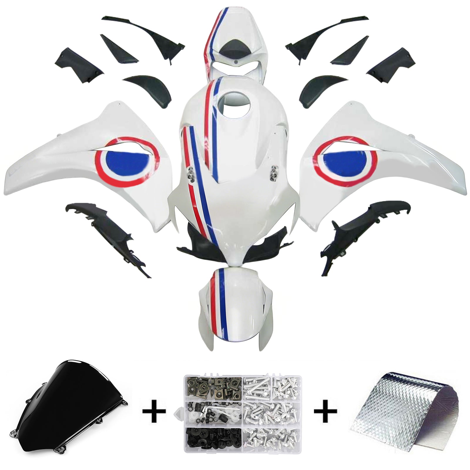 Honda CBR1000RR 2008-2011 Fairing Kit Bodywork Plastic ABS