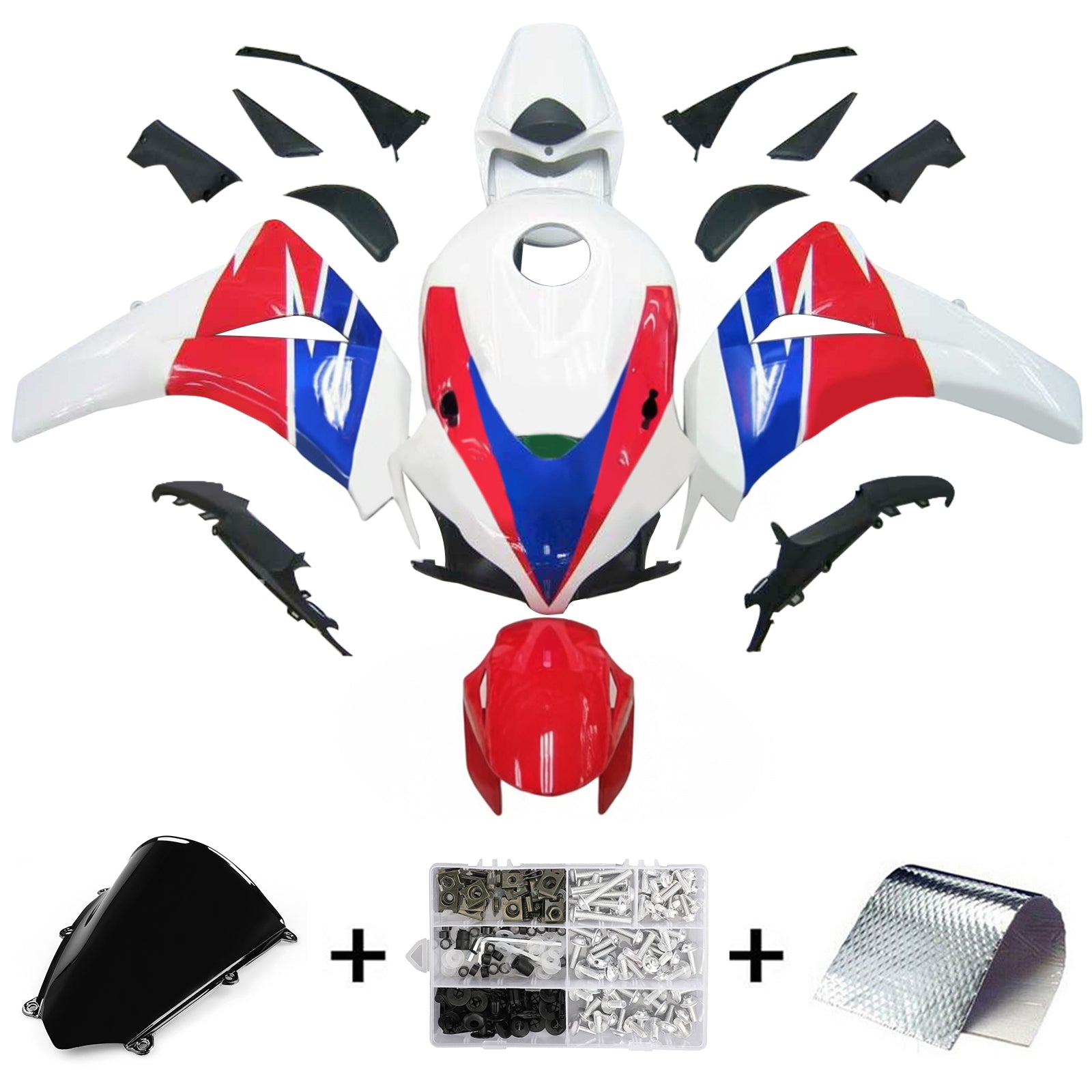 Honda CBR1000RR 2008-2011 Fairing Kit Bodywork Plastic ABS