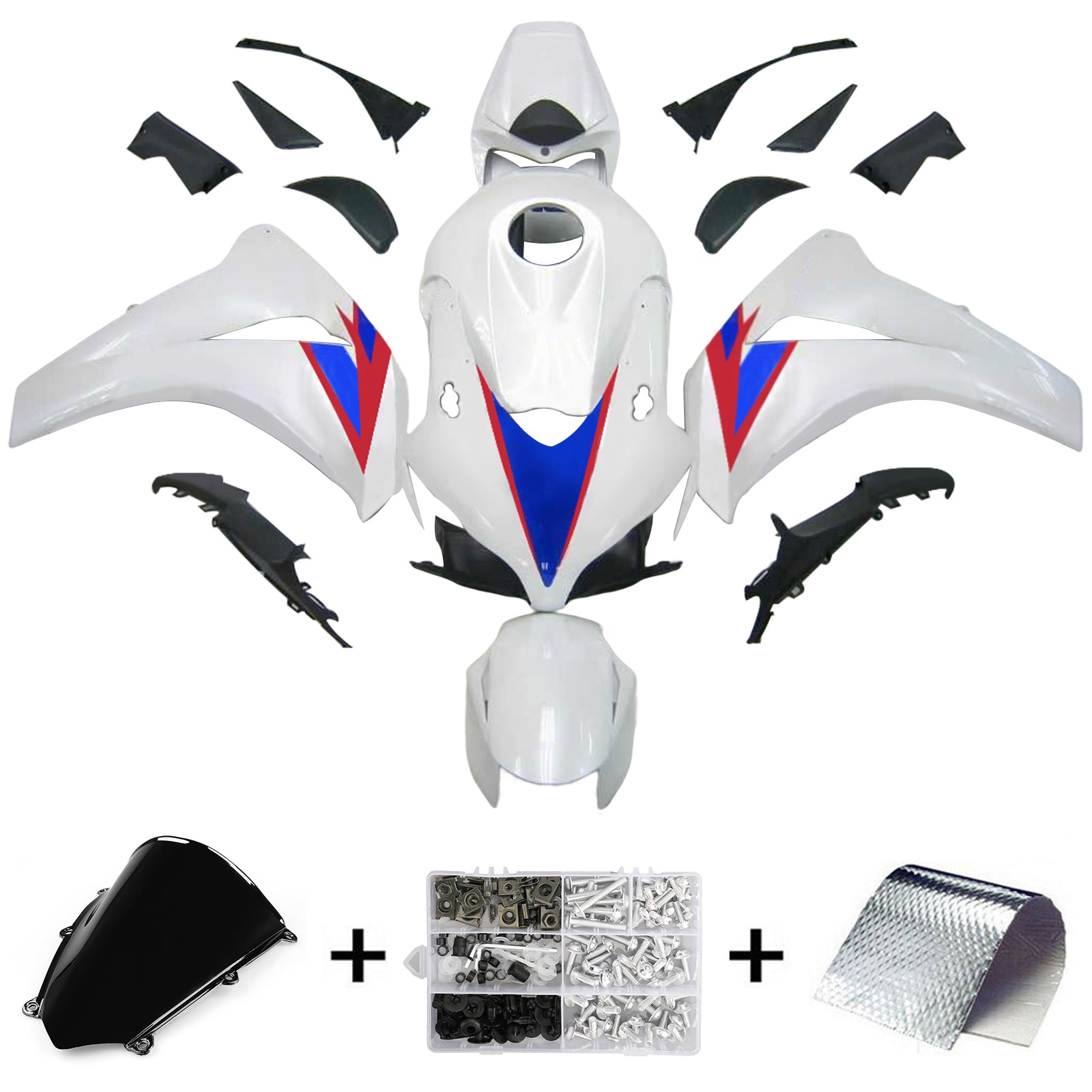 2008-2011 Honda CBR1000RR Fairing Kit Bodywork Plastic ABS