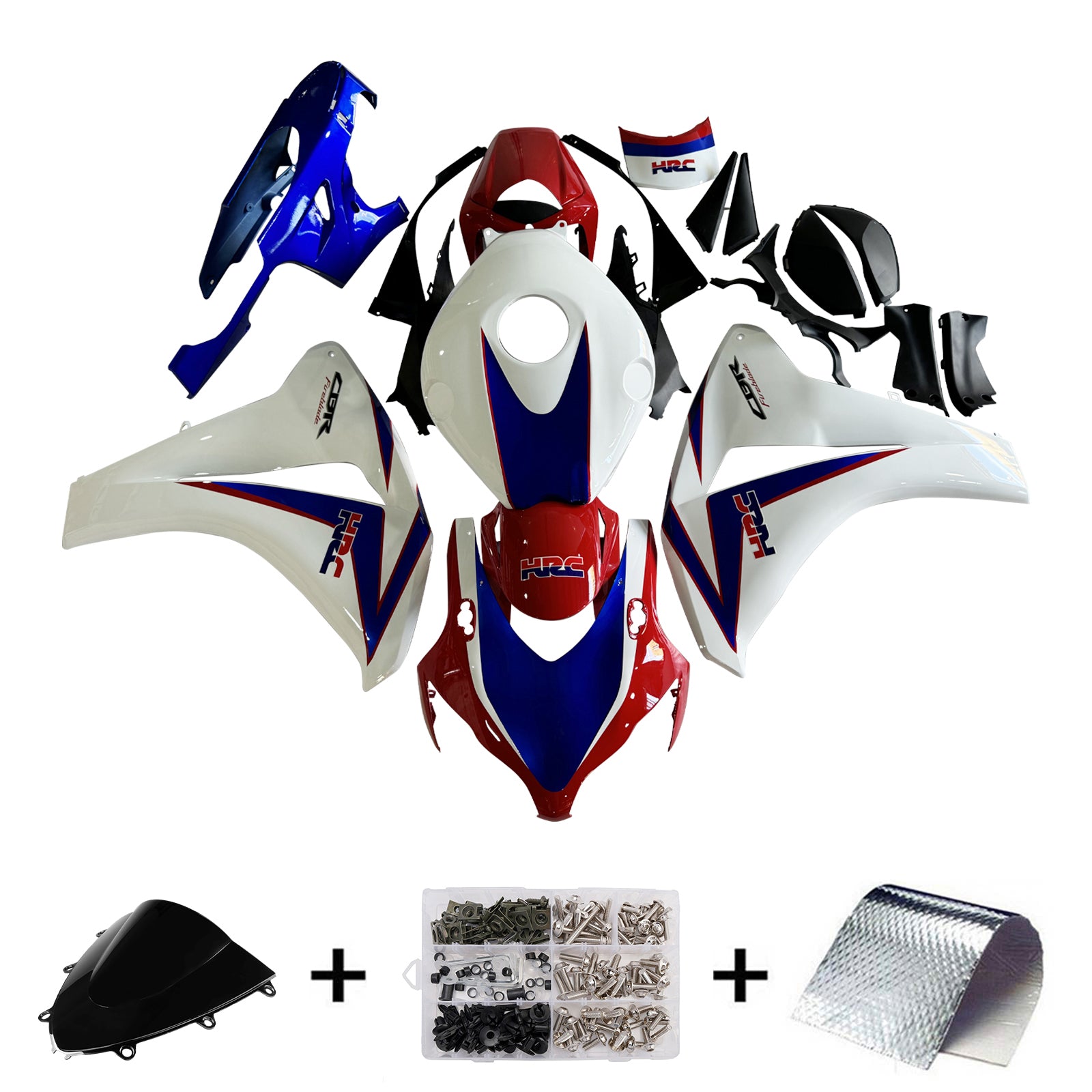 혼다 CBR1000RR 2008-2011 페어링 키트 차체 플라스틱 ABS