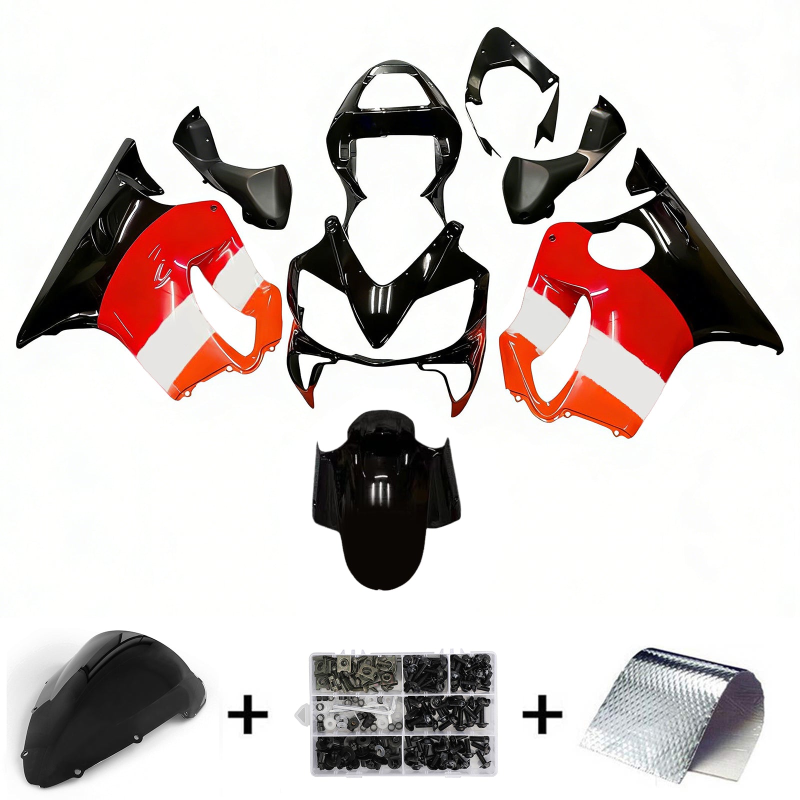 Fairings 2001-2003 Honda CBR 600 F4i Black Repsol