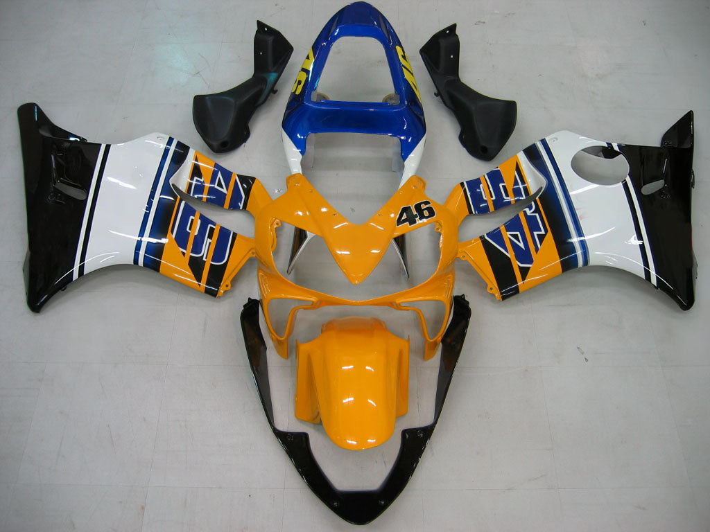 Carenados 2001-2003 Honda CBR 600 F4i Amarillo No.46 Azzurro Genérico