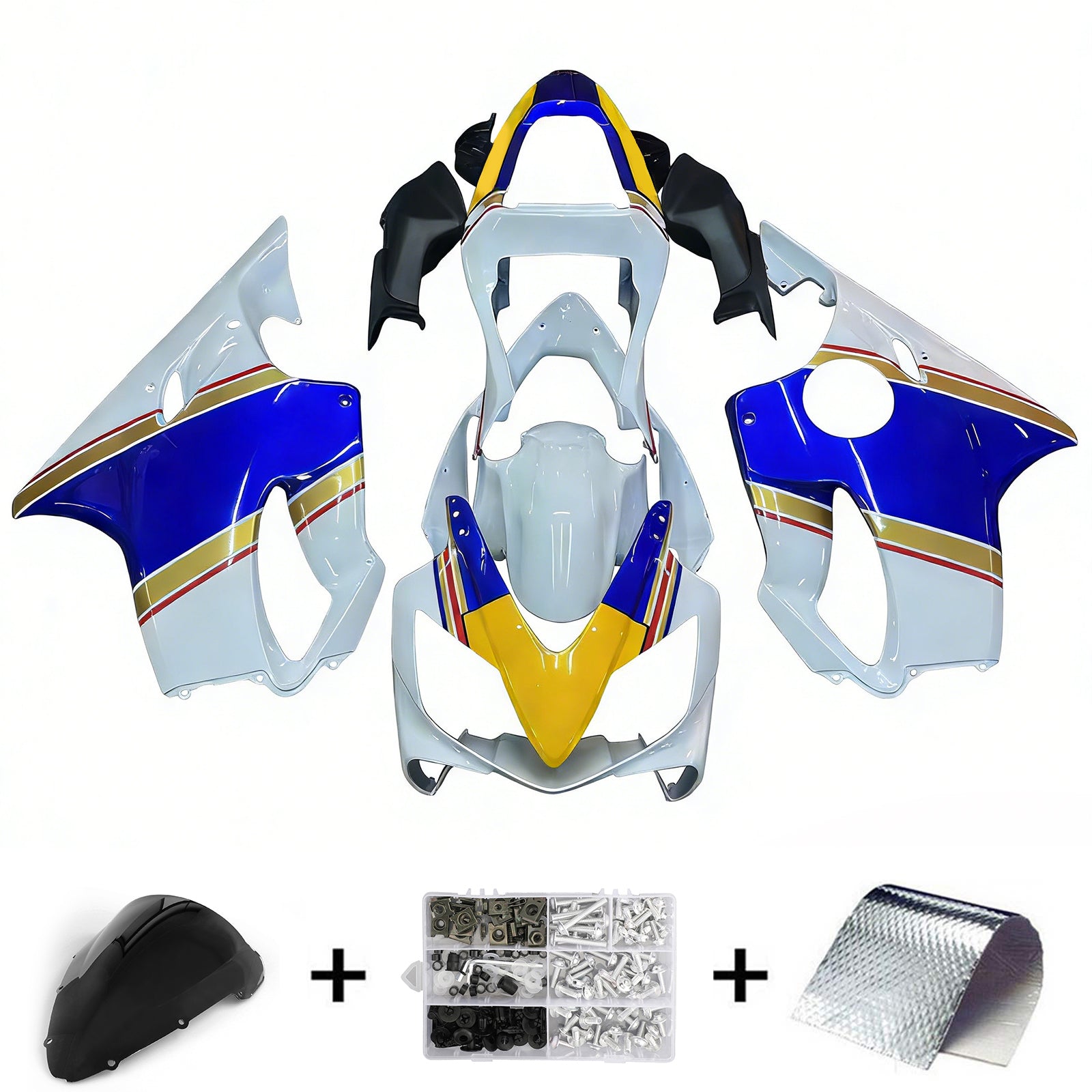 Fairings 2001-2003 Honda CBR 600 F4i White Rothmans Honda Generic