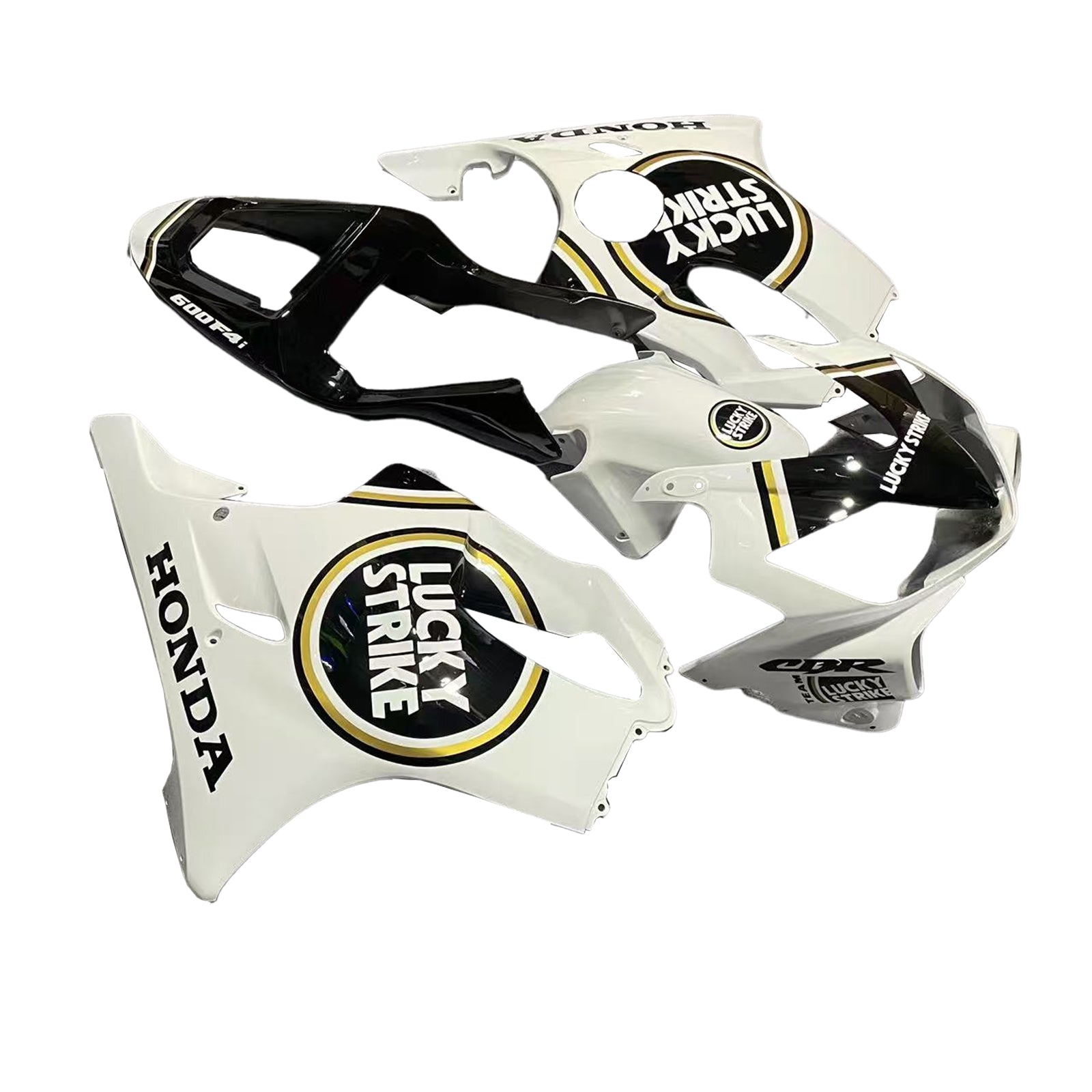 Fairings 2001-2003 Honda CBR 600 F4i White & Black Lucky Strike Generic